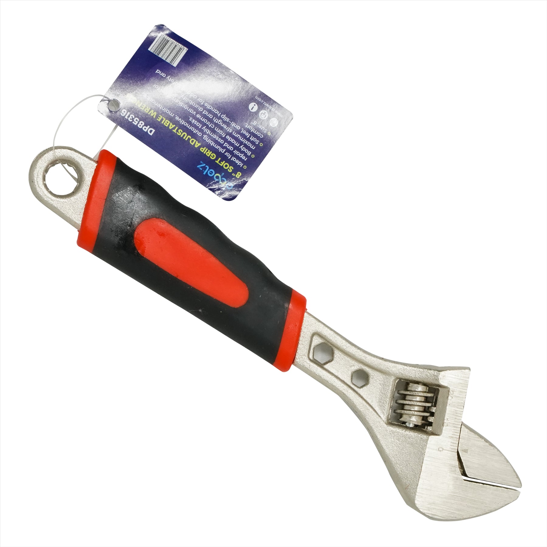 "8" Adjustable Spanner Wrench 200mm - Versatile Hand Tool for DIY & Plumbing