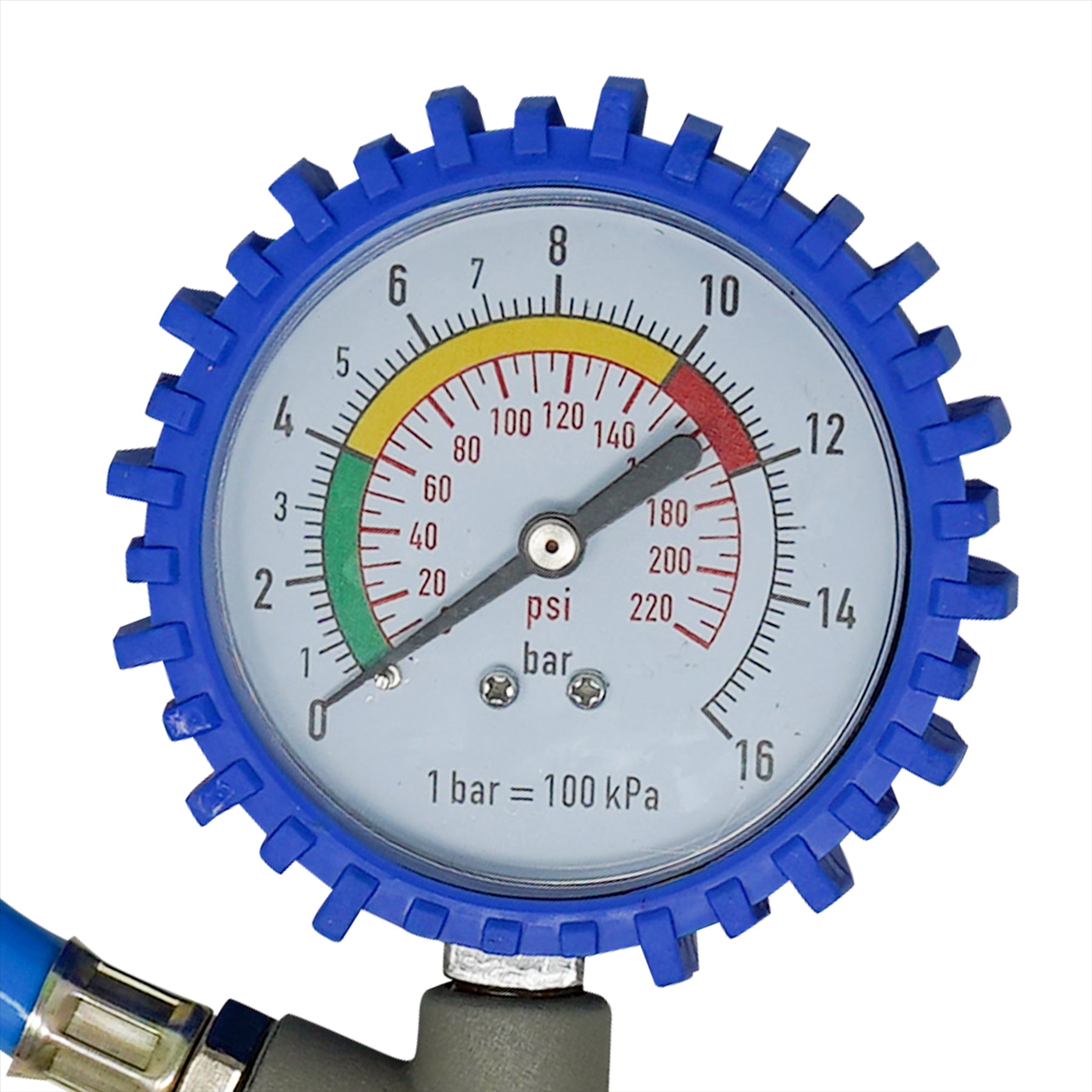 Tyre Air Inflator and Pressure Gauge Gun For Use With Air Compressor Car Van