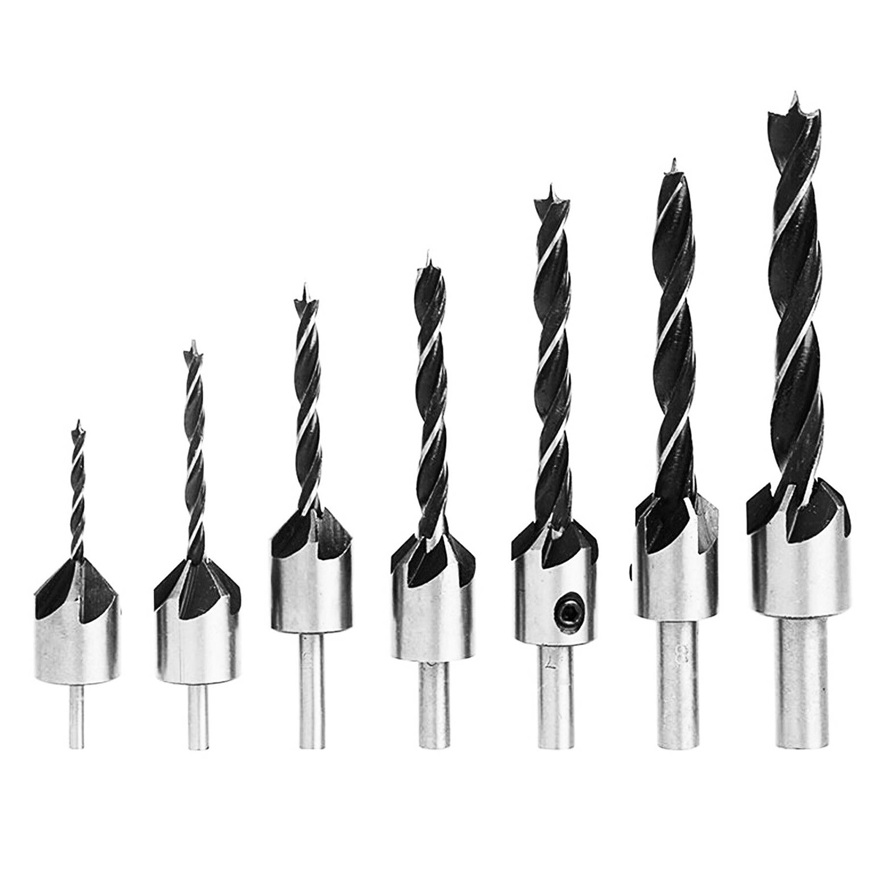 Drill Bit HSS 5-Flute 3 4 5 6 7 8 10mm 7PCS Dapetz