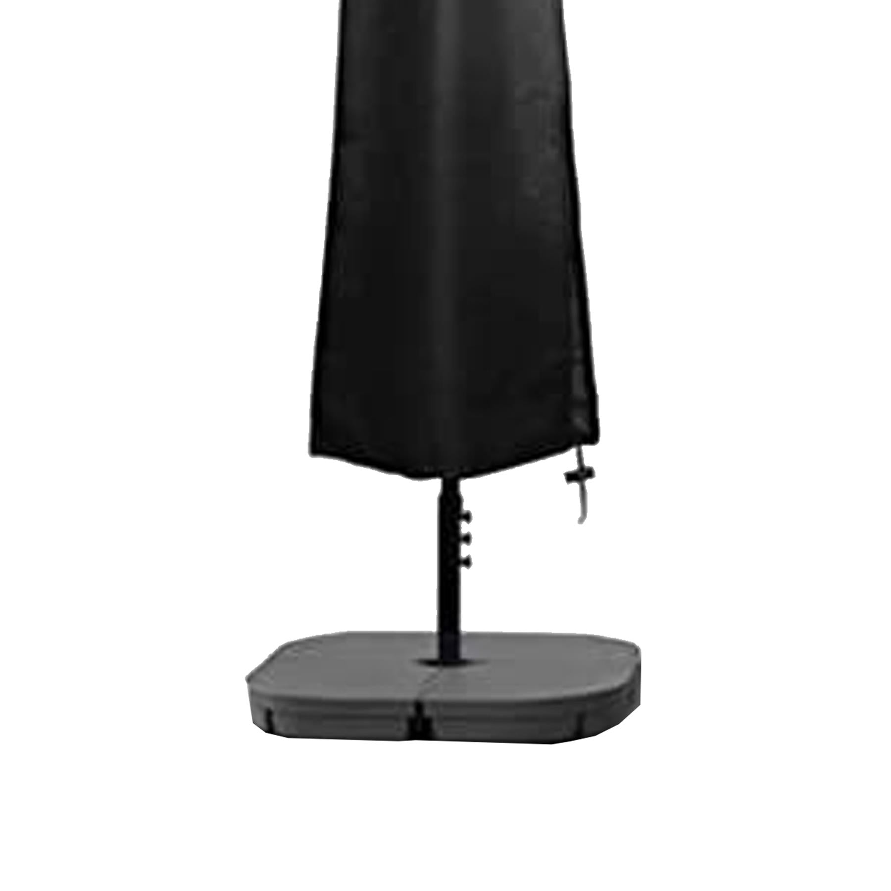 Dapetz Parasol Umbrella Cover, Water Repellent, Windproof Garden Outdoor Cover - Black