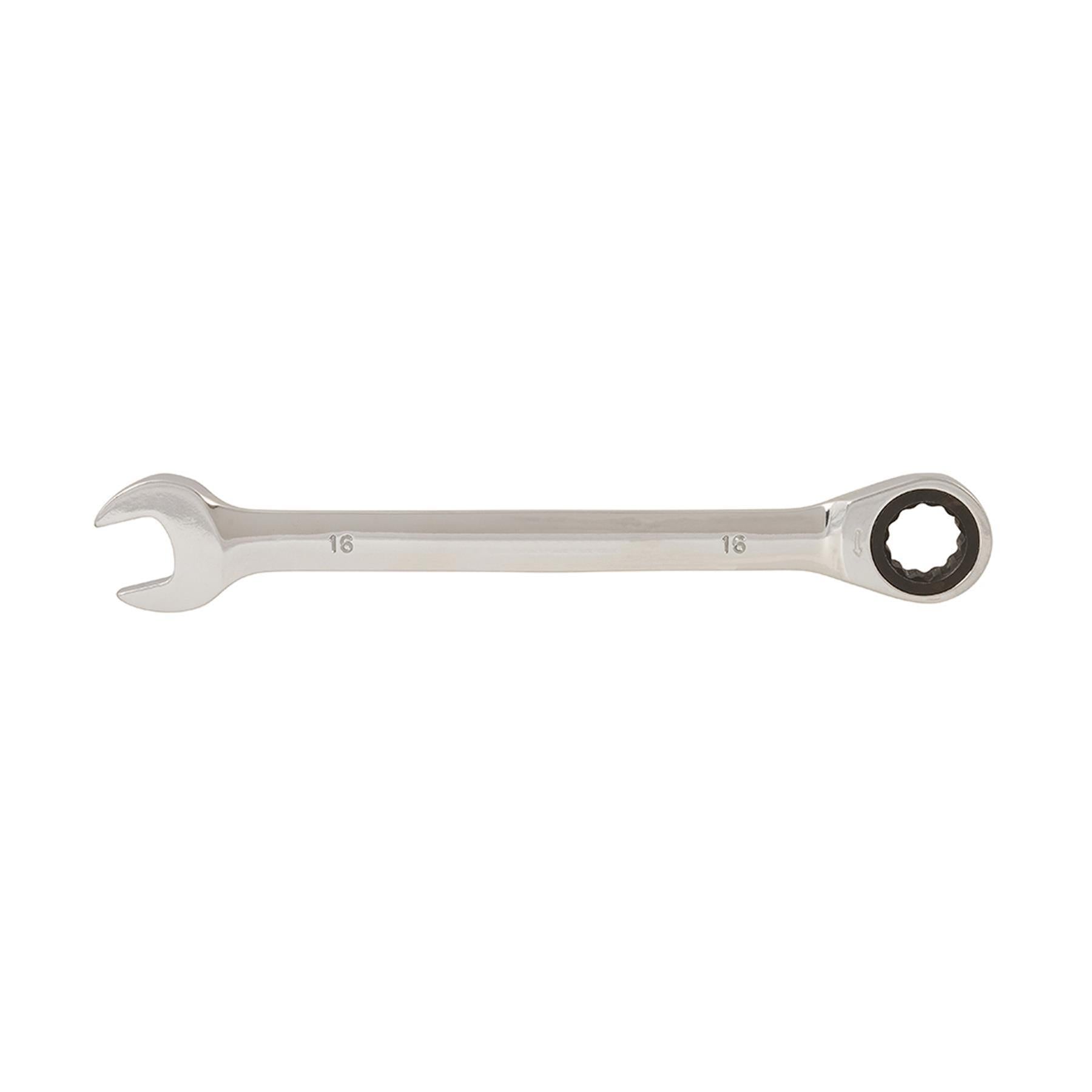 Fixed Head Ratchet Metric Spanner 16mm Open End Ring Combination By Dapetz
