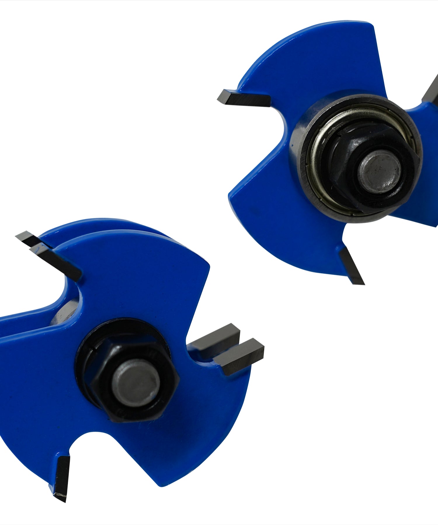 Tongue And Groove Router Bit 2PC Set 1/4" Shank T Type 3 Tooth Cutter Washers