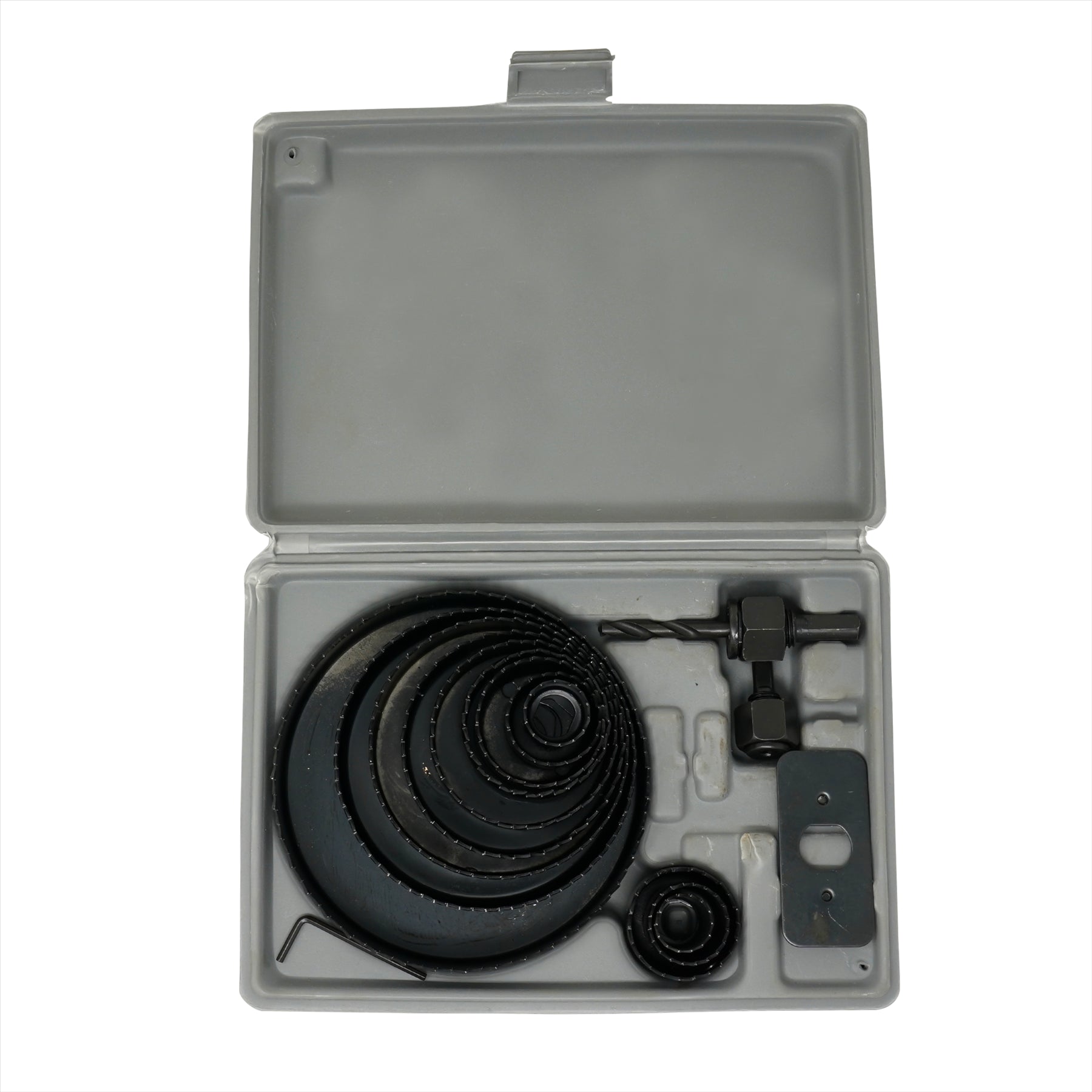 16pc Hole Saw Cutter Set Wood Metal Alloy Plastic Down Lighting Holesaw 19-127mm By Dapetz