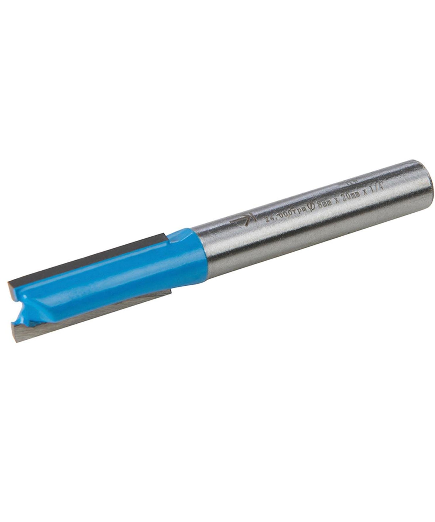 Straight 2 Flute Router Bit Cutter 1/4" Shank Carbide TCT Groove Metric 8 x 20mm