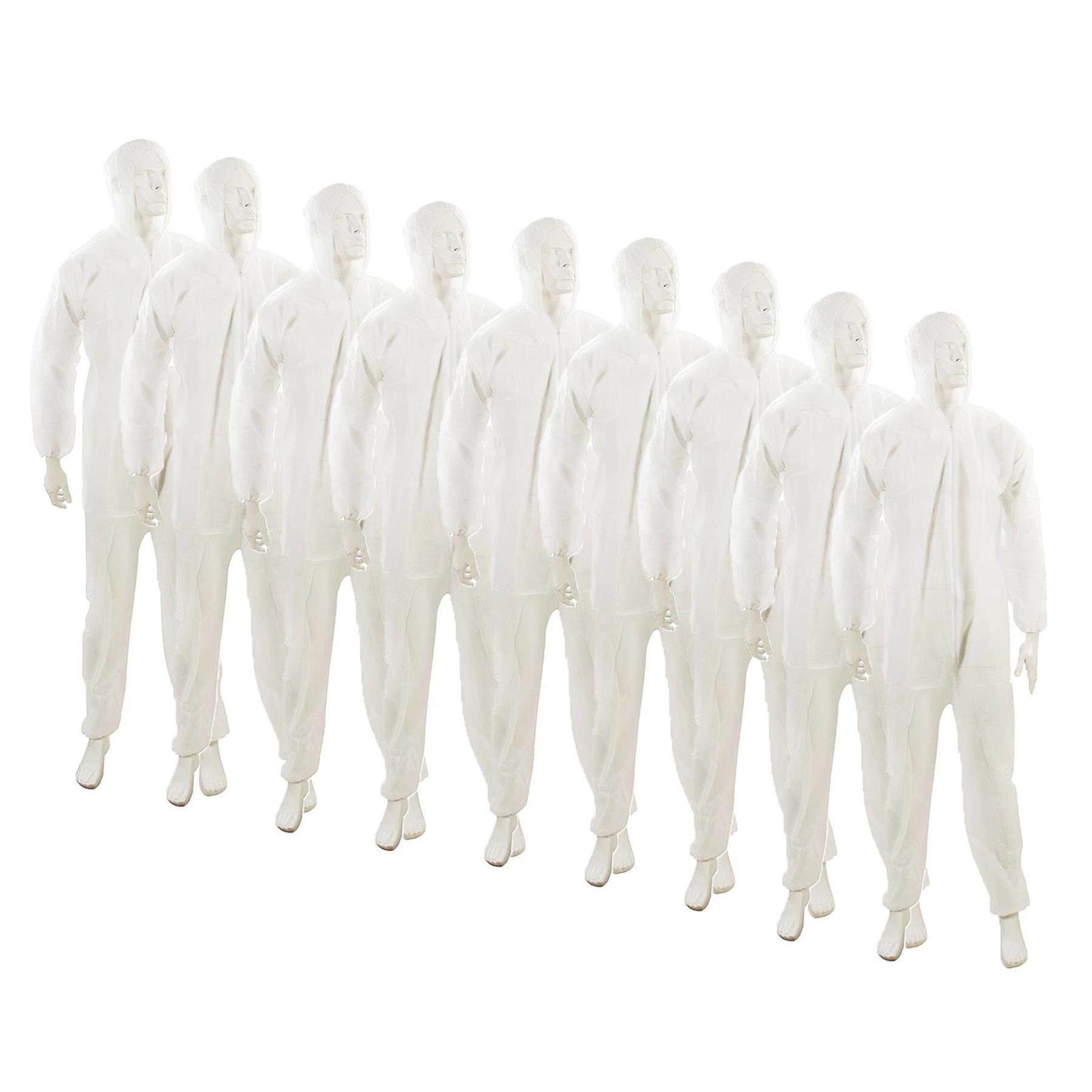 Disposable Paper Suit Protective Overall Coveralls XL 136cm (54") Pack of 20 By Dapetz