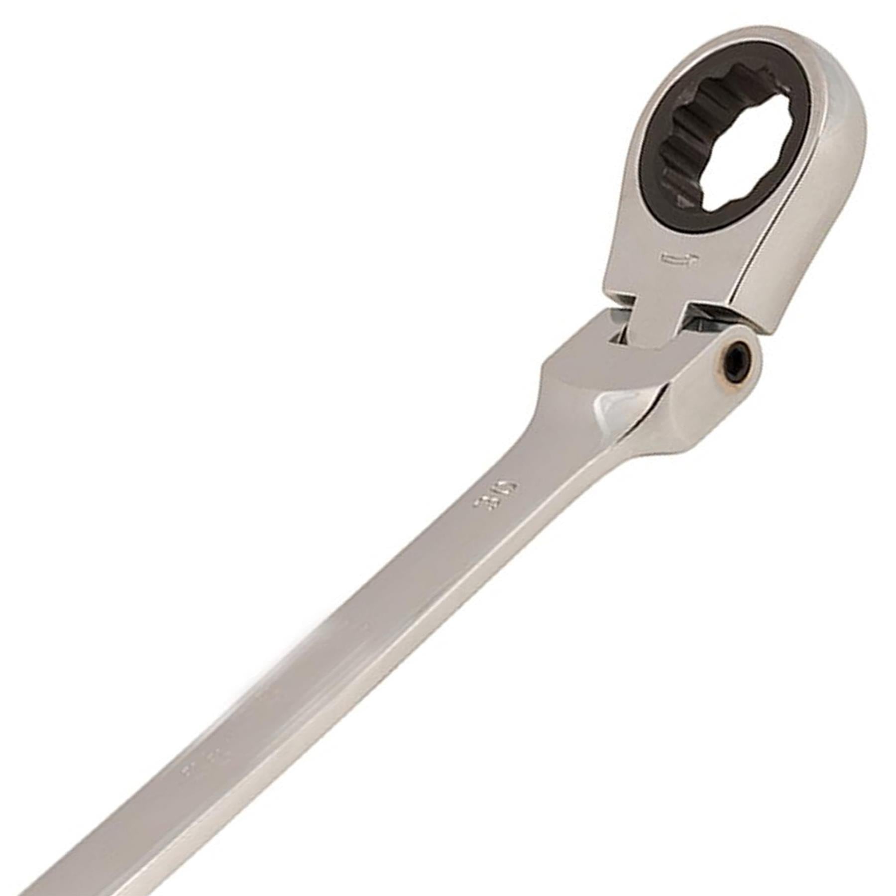 Flexible Head Ratchet Metric Spanner 30mm Open End & Ring