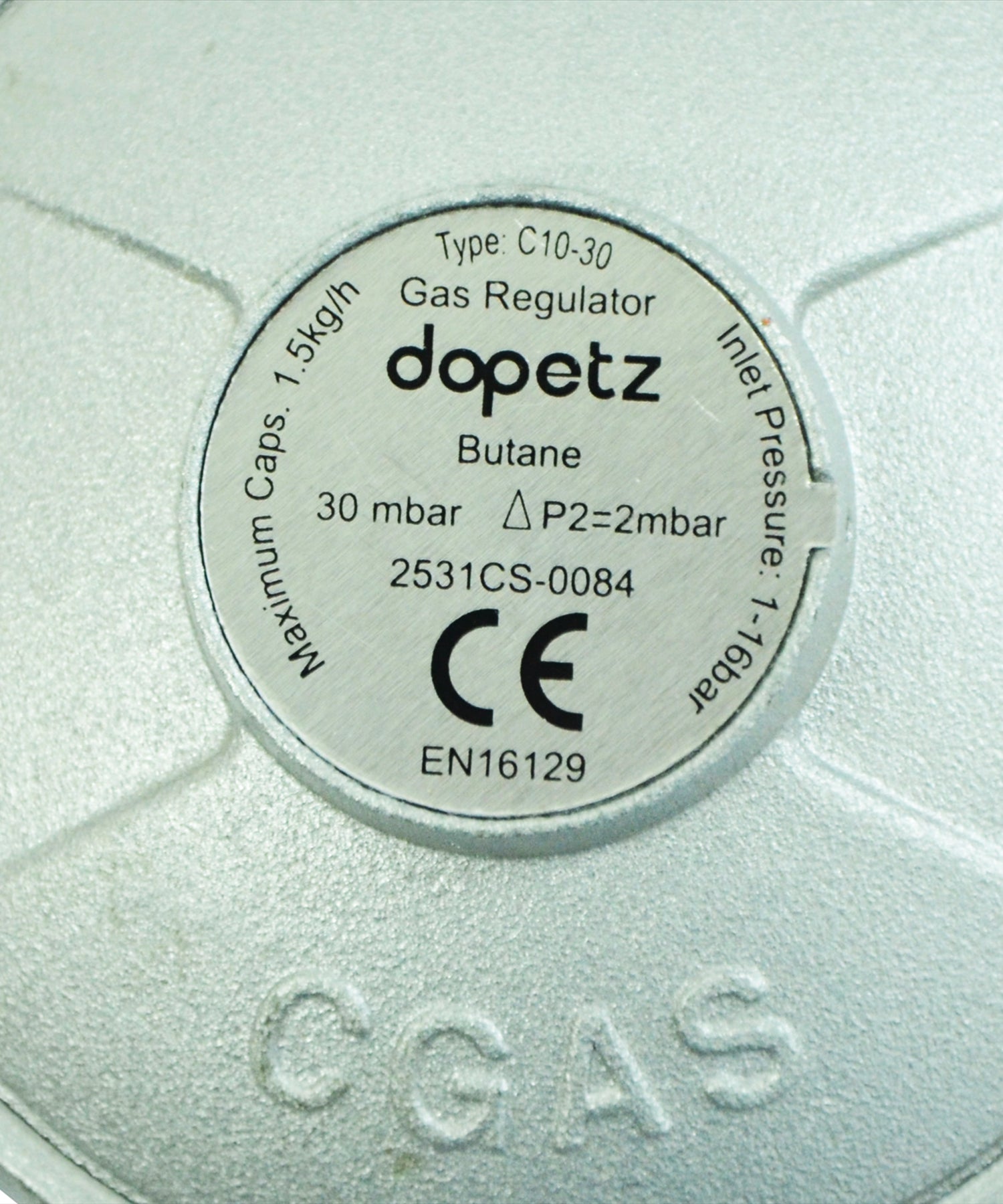 Butane Clip On Gas Regulator Gauge 30 mbar Calor Flogas 21mm Caravan Motorhome