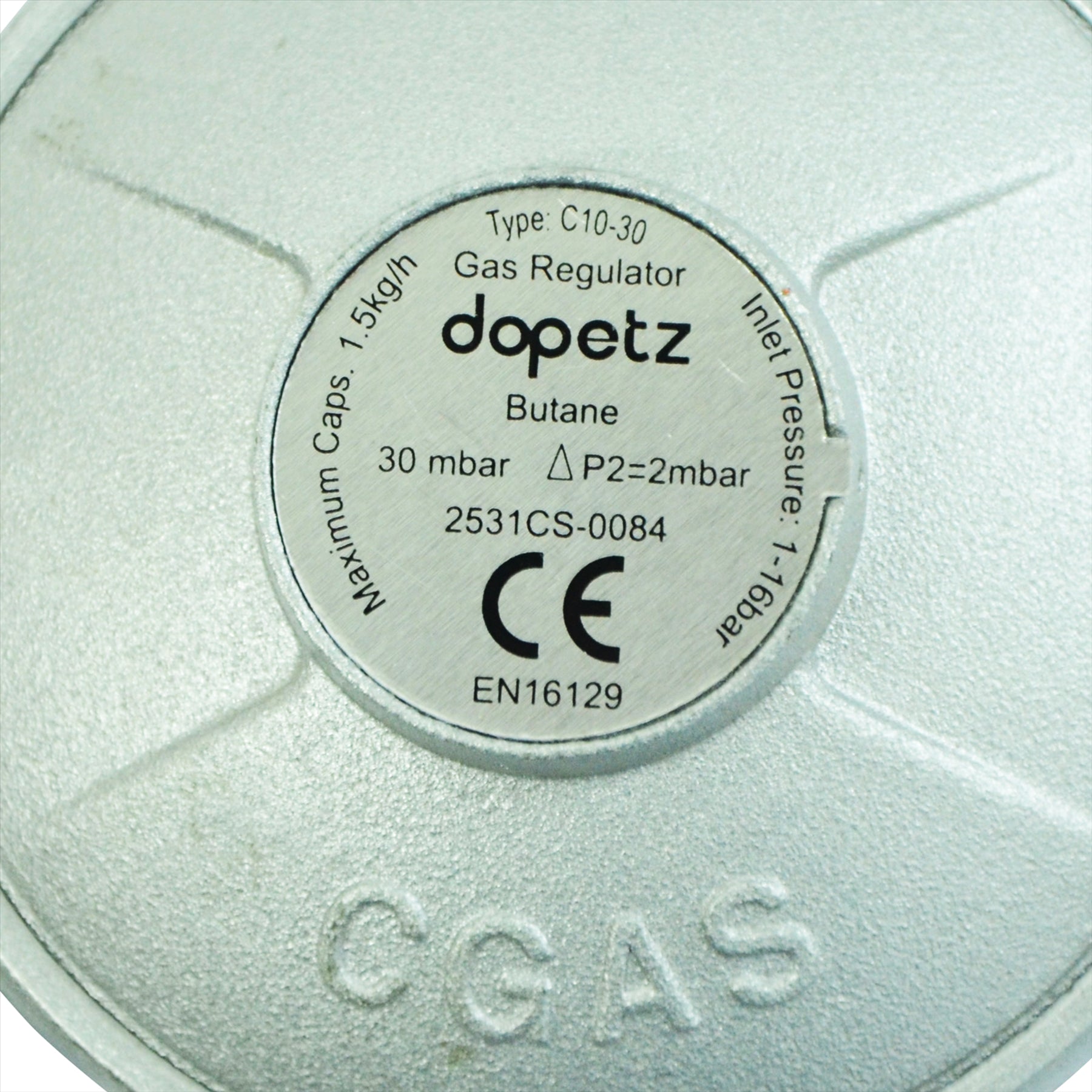 Butane Clip On Gas Regulator Gauge 30 mbar Calor Flogas 21mm Caravan Motorhome