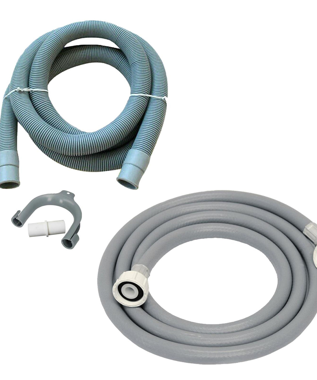 Washing Machine Dishwasher 3M Inlet Pipe Fill Water & Waste Drain Hose Set By Dapetz