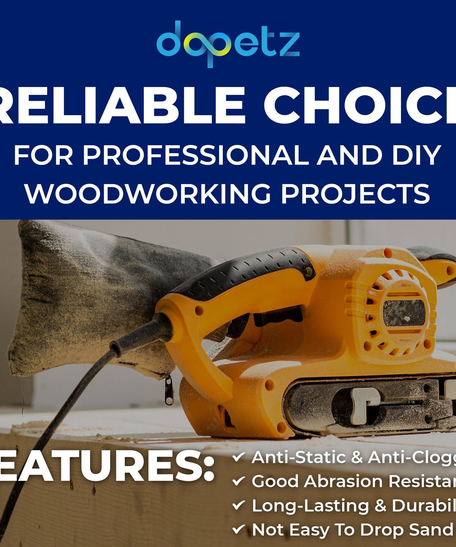 20 X Power Tool Sanding Belts 75mm X 457mm 80 Grit Medium, By Dapetz