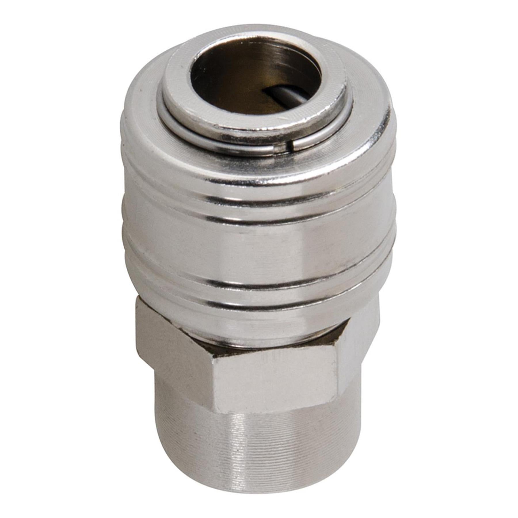 Euro Air Line Fitting Hose Connector Male Female Quick Release 1/4" BSP 6Pcs Set