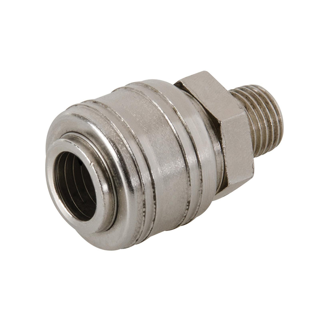 Euro Air Line Hose Fitting Connector Quick Release Coupler 1/4" BSP Bayonet 3Pcs