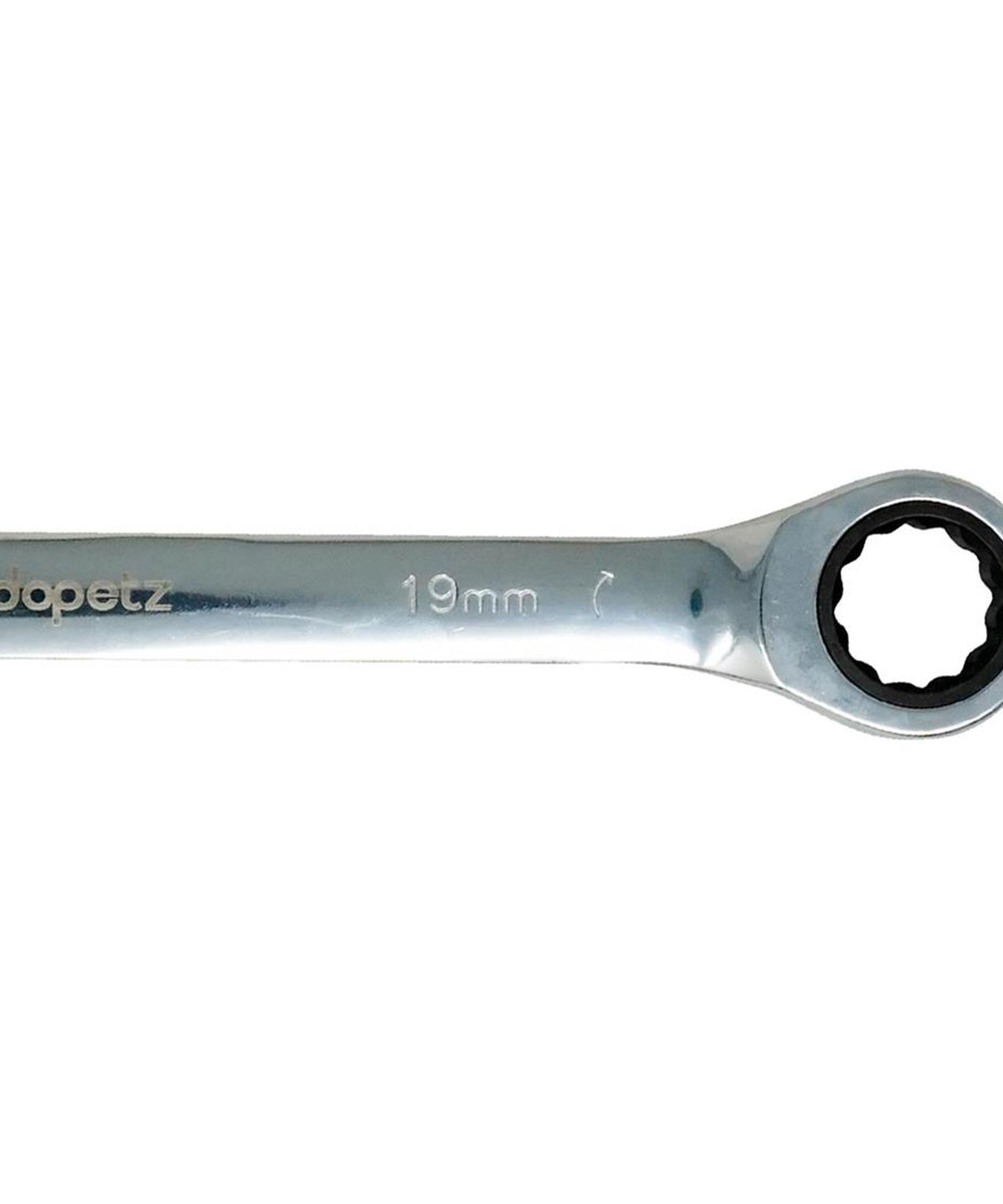 Fixed Head Ratchet Metric Spanner Open End Ring Combination 19mm