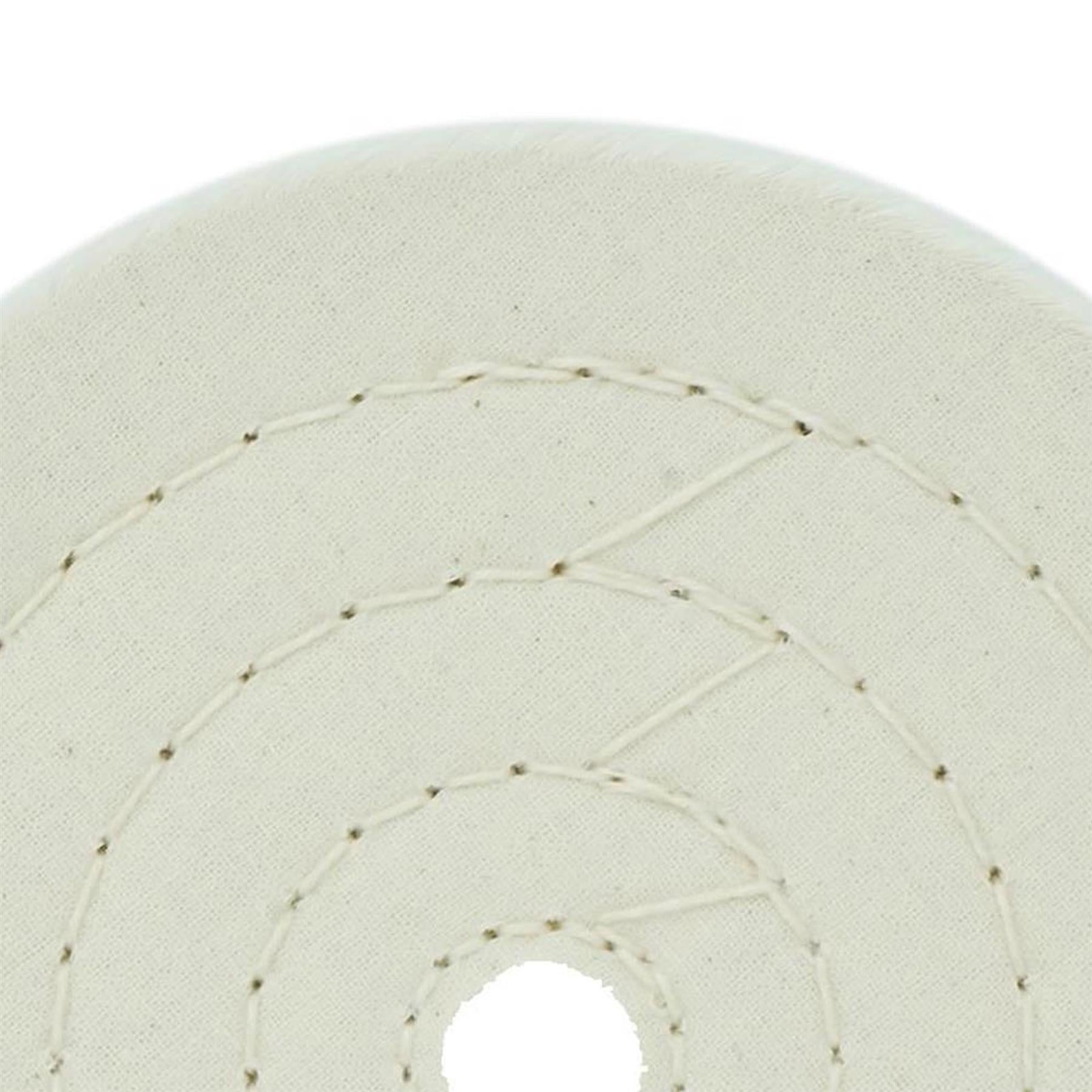 Dapetz Polishing Wheel Mop 150mm 6" Spiral Stitched Cotton Buffing Mop For Bench Grinder