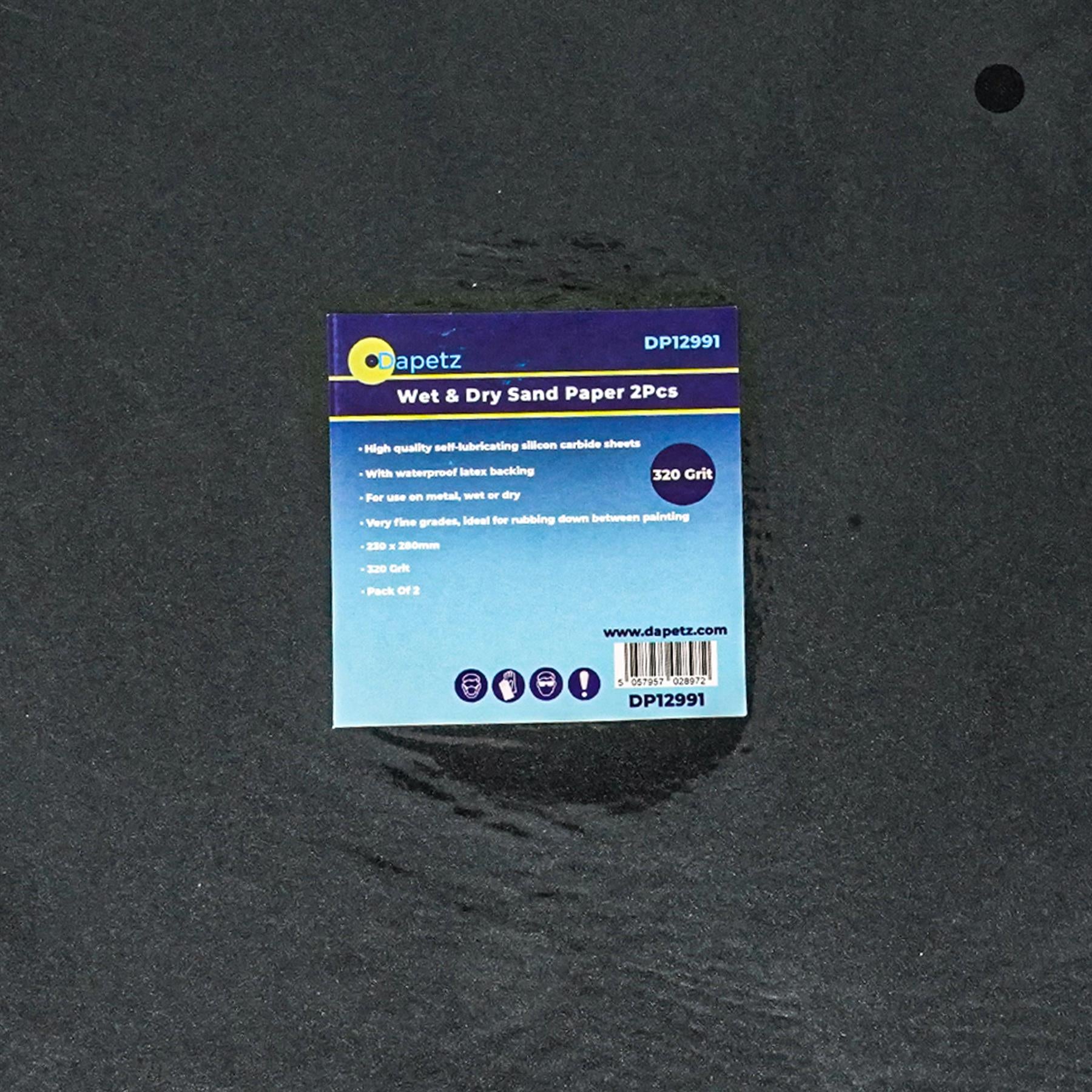 Wet And Dry Sandpaper 320 Grit Sand Paper 230x280mm Sanding By Dapetz