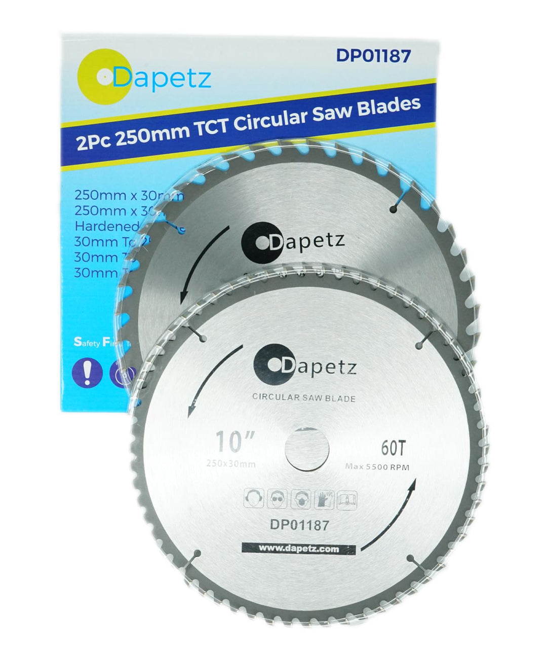 Circular Saw Blades 250mm 40 Teeth & 60 Medium/Fine Finish TCT Saw Disc Blades