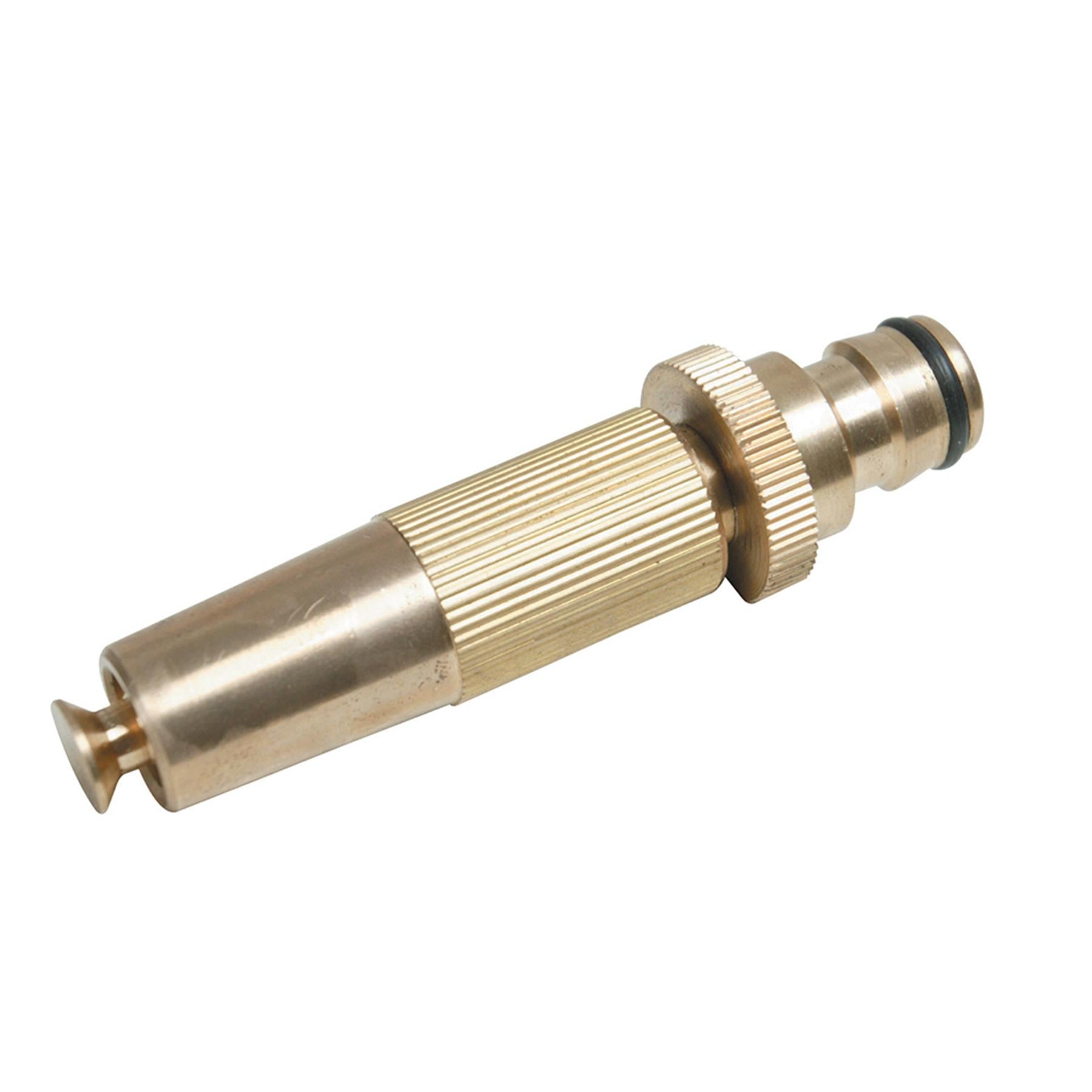 Solid Quick Connect Adjustable Brass Hose Nozzle Strong For Garden Plumbing Use By Dapetz