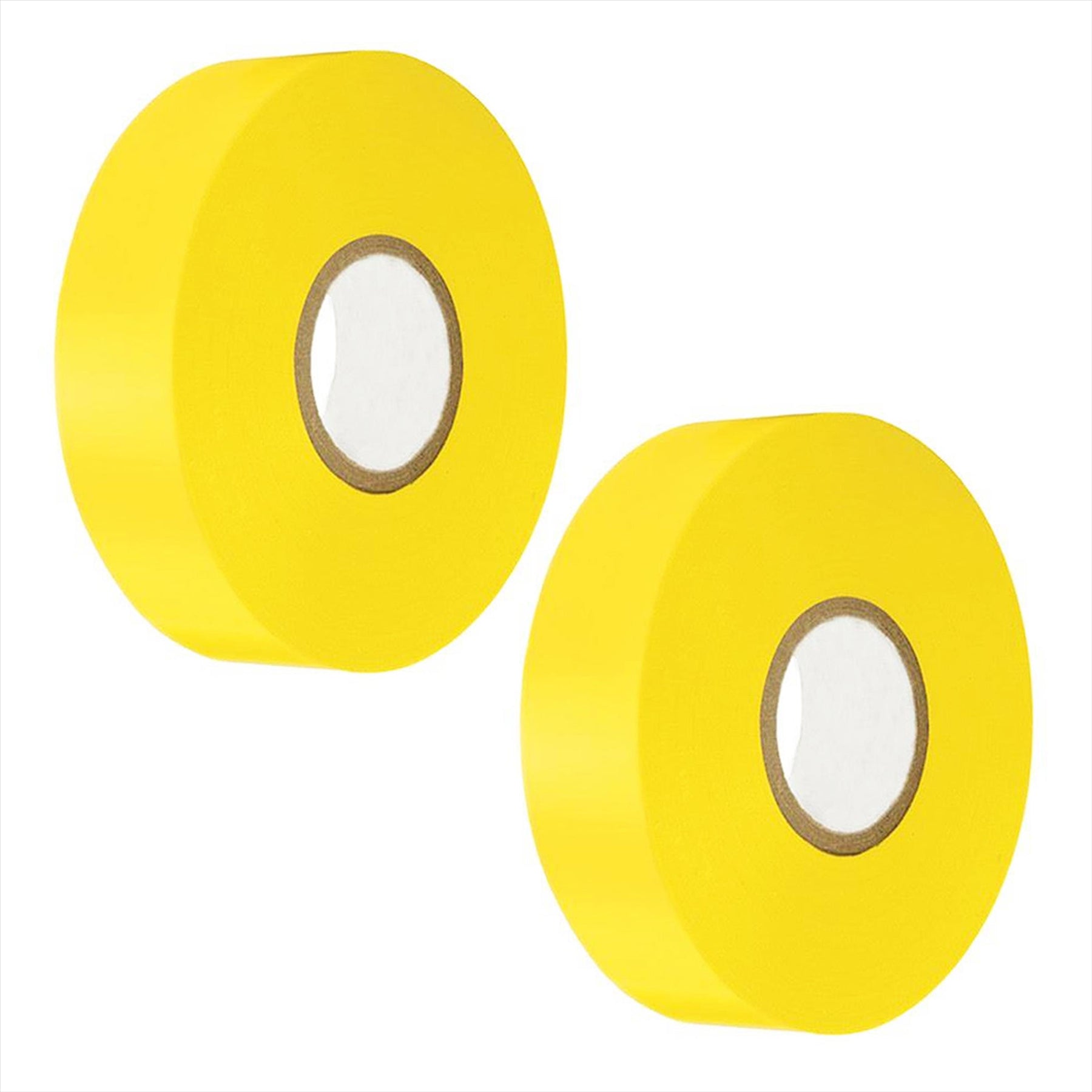 (Pack of 2) Electrical Pvc Insulation Insulating Tape 22m Flame Retardant Rolls Yellow 19mm X 33m by Daptez