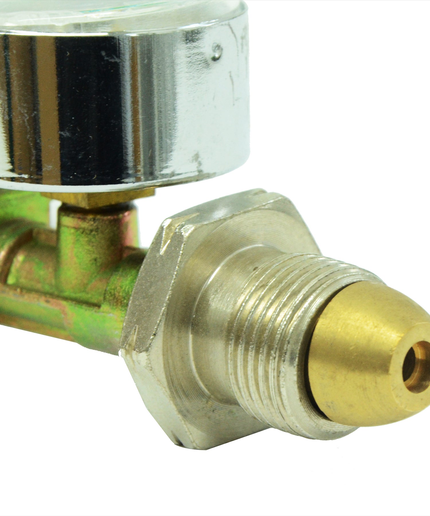 Propane Gas Regulator 37mbar With Pressure Gauge 16 bar Screw In Male Pol 5/8"