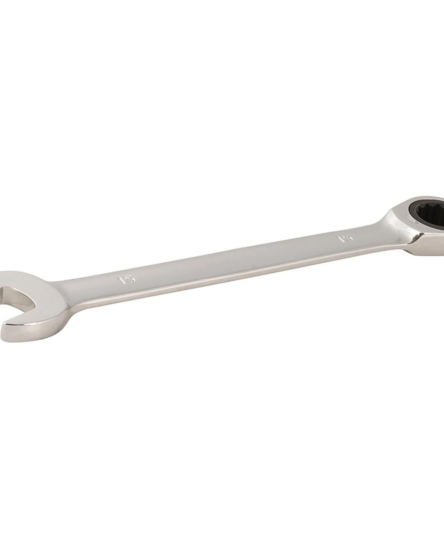 Fixed Head Ratchet Metric Spanner – Open-End Ring Combination, 15mm By Dapetz - Dapetz