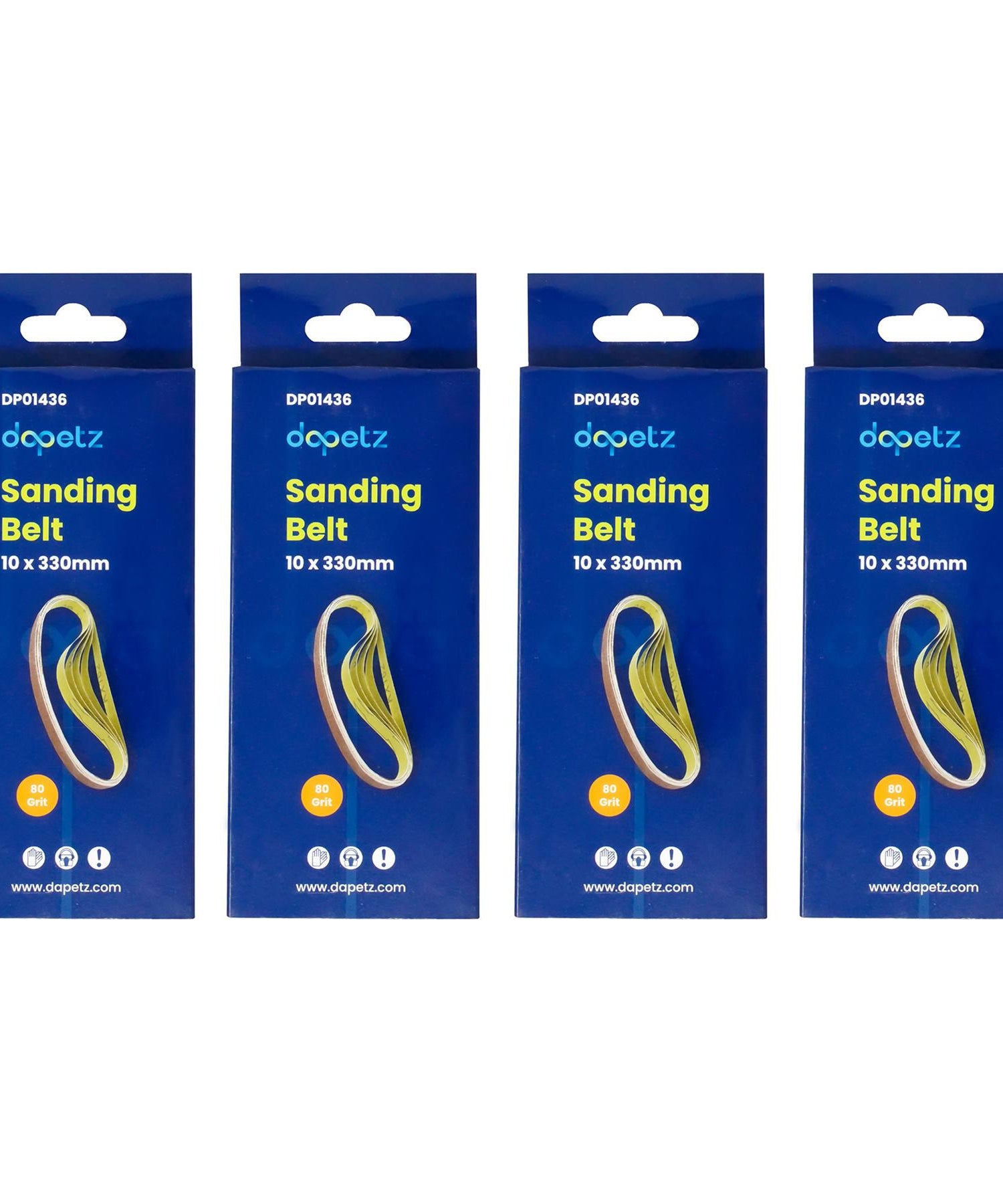 330mm x 10mm 80G Belt Power Finger File Sander Abrasive Sanding Belts 50pk