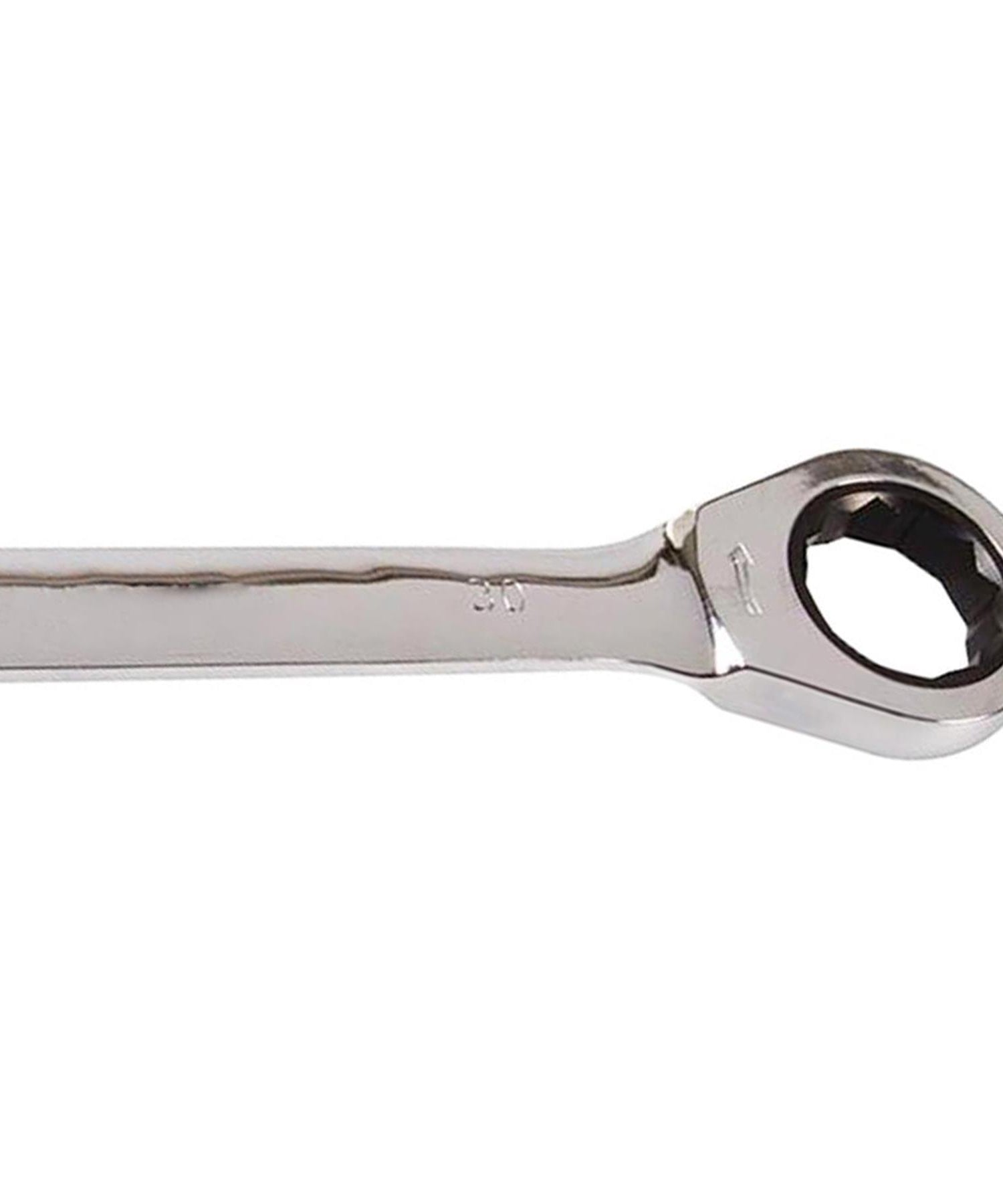Fixed Head Ratchet Metric Spanner Open End Ring Combination - 30mm - Dapetz
