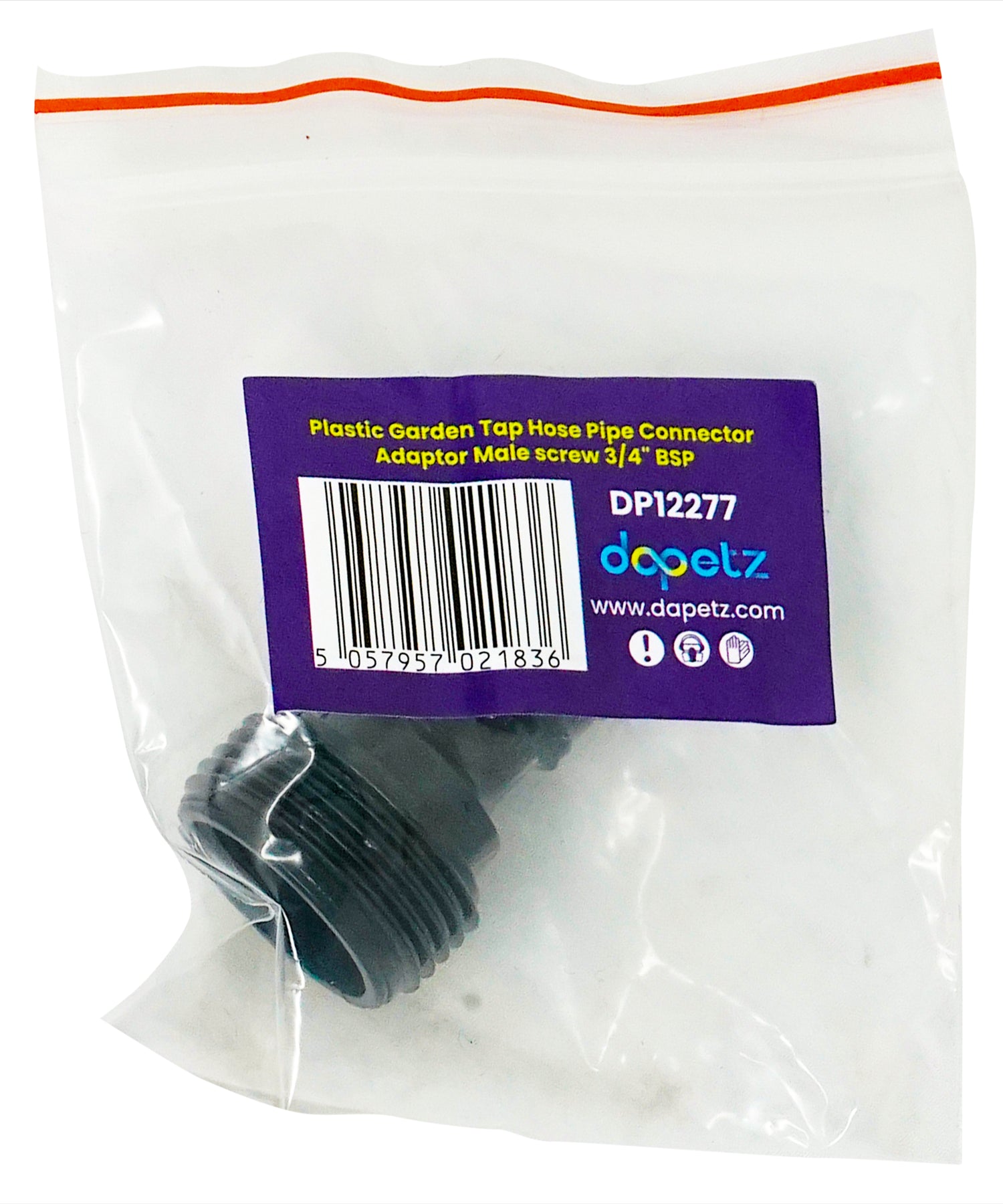 Male Hose Tap Adaptor 3/4" Garden Water Tap Hose Pipe Connector Screw BSP Fitting By Dapetz