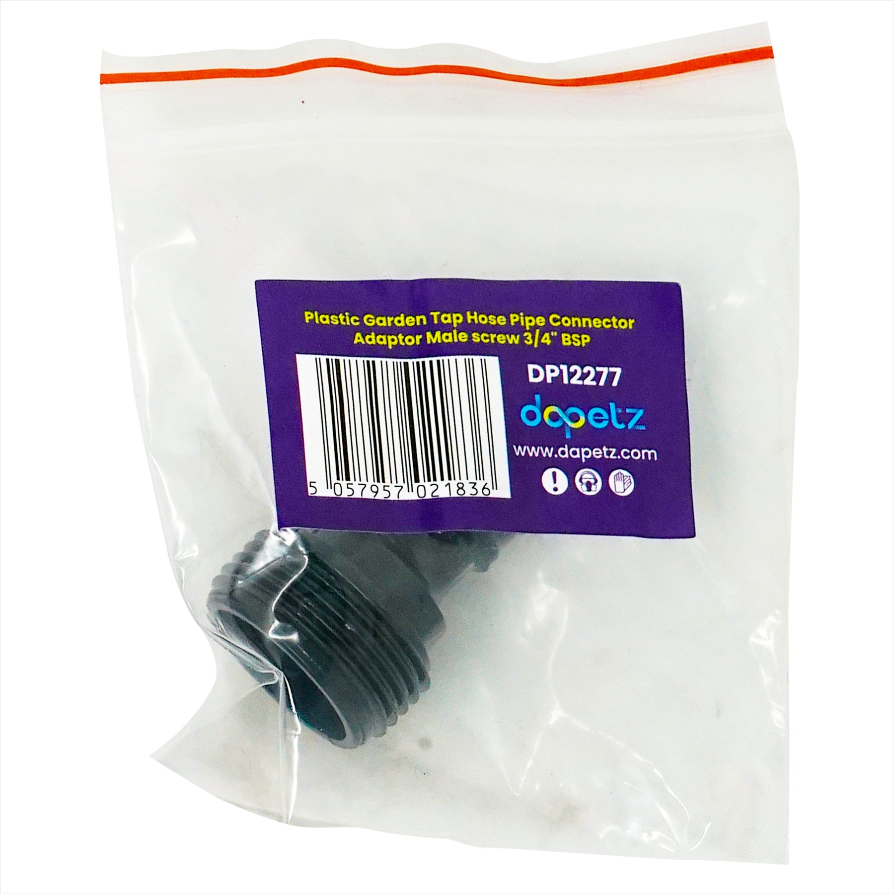 Male Hose Tap Adaptor 3/4" Garden Water Tap Hose Pipe Connector Screw BSP Fitting By Dapetz