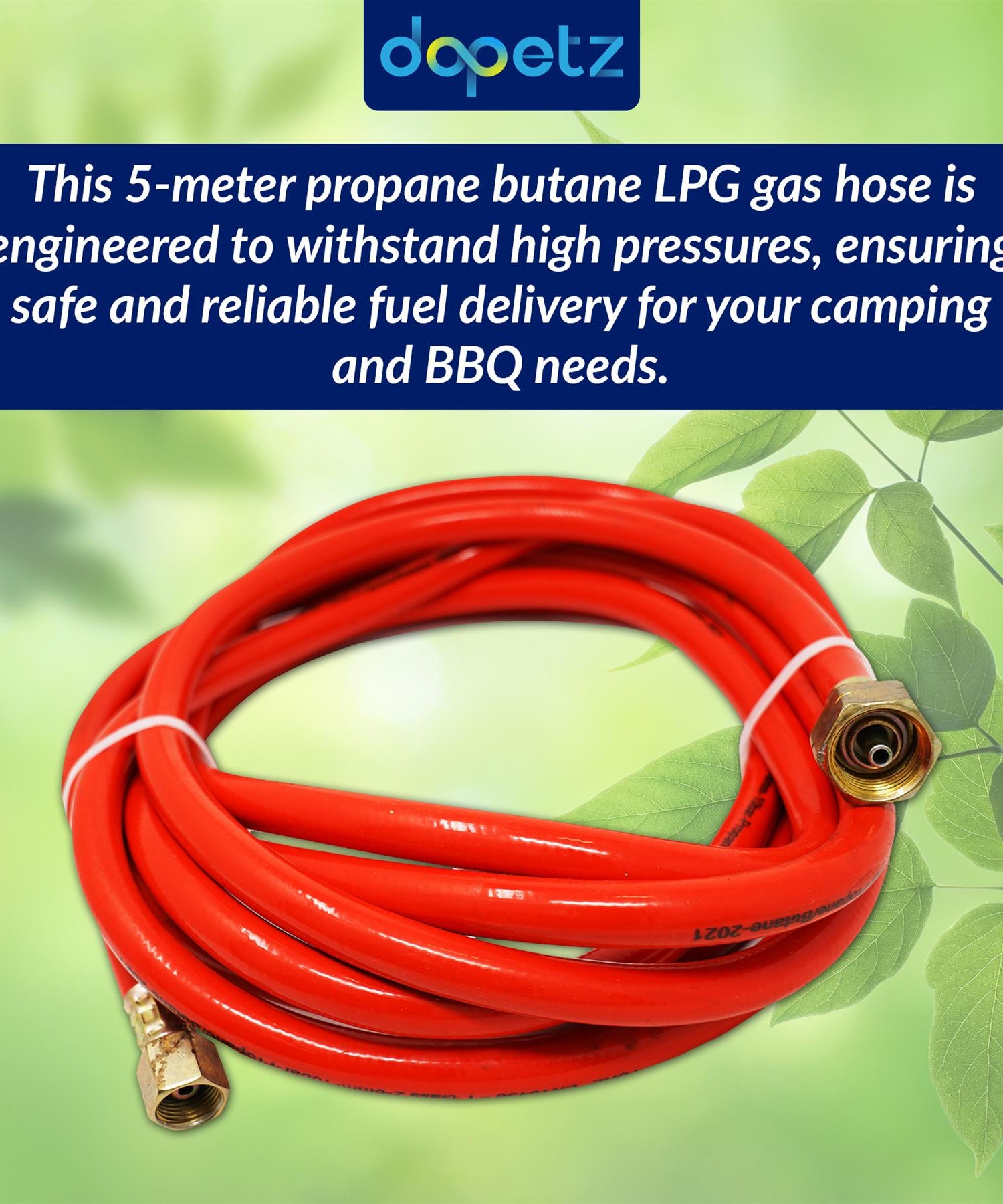 Gas Torch Hose Pipe 2 Meter Propane Brazing Roofing Paint Striping G3/8 W21.4