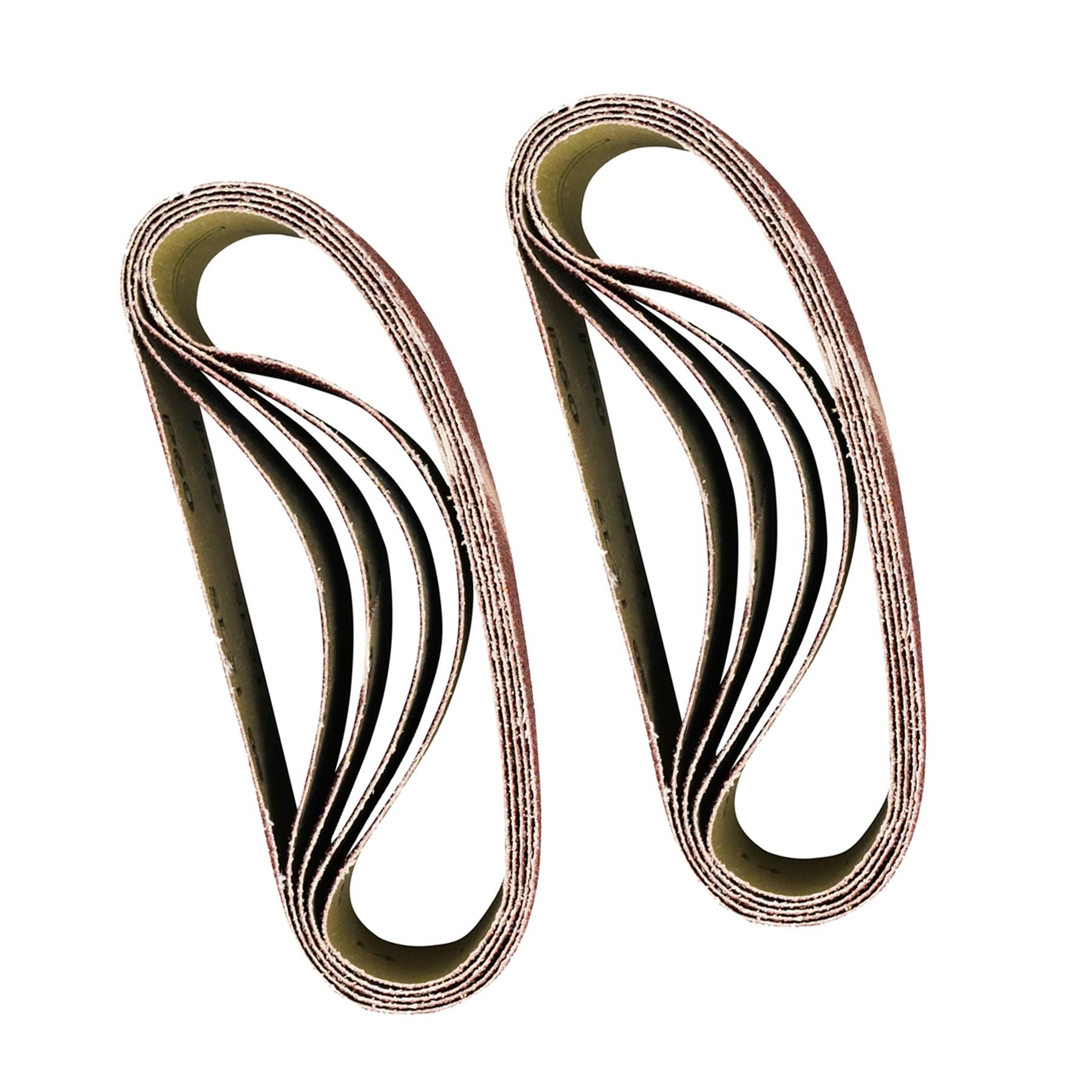 10Pcs Sanding Belts 40mmx305mm Aluminium Oxide 120Grit For Bosch Makita Sander By Dapetz