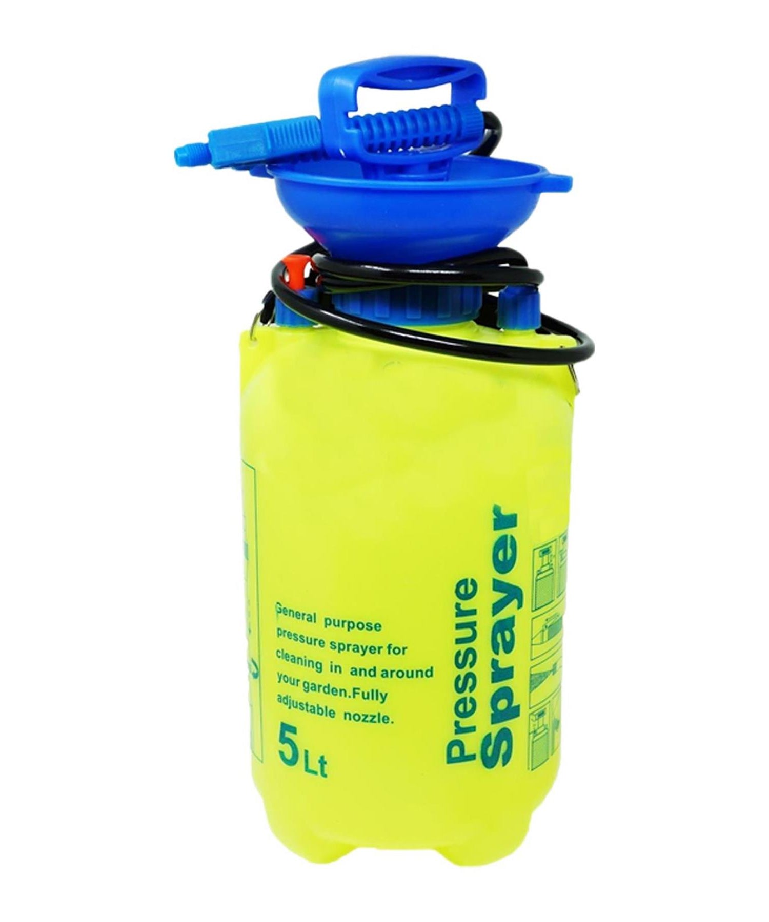 Garden Pressure Sprayer 5L Knapsack Chemical Weed Killer Fence Water Bottle Pump