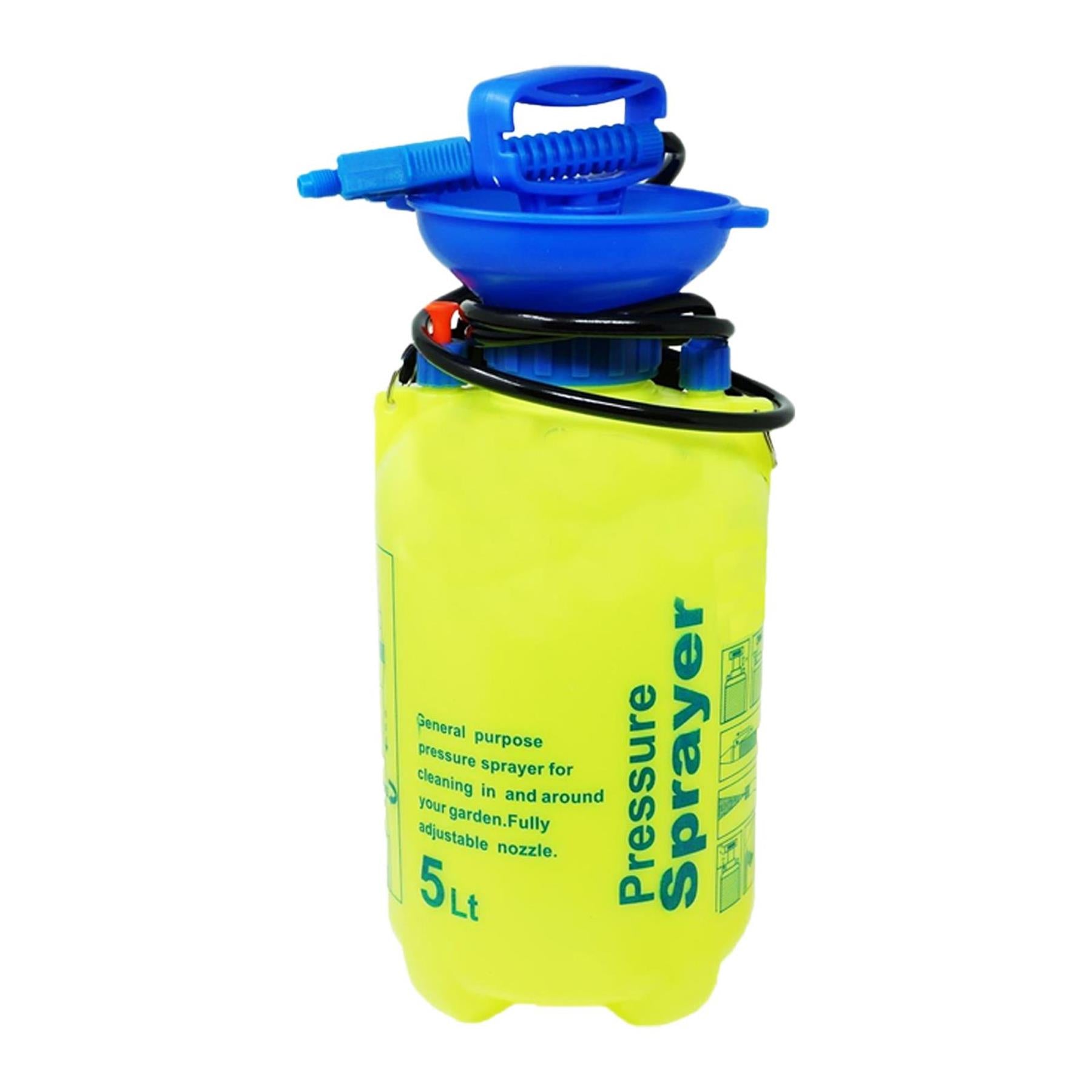 Garden Pressure Sprayer 5L Knapsack Chemical Weed Killer Fence Water Bottle Pump