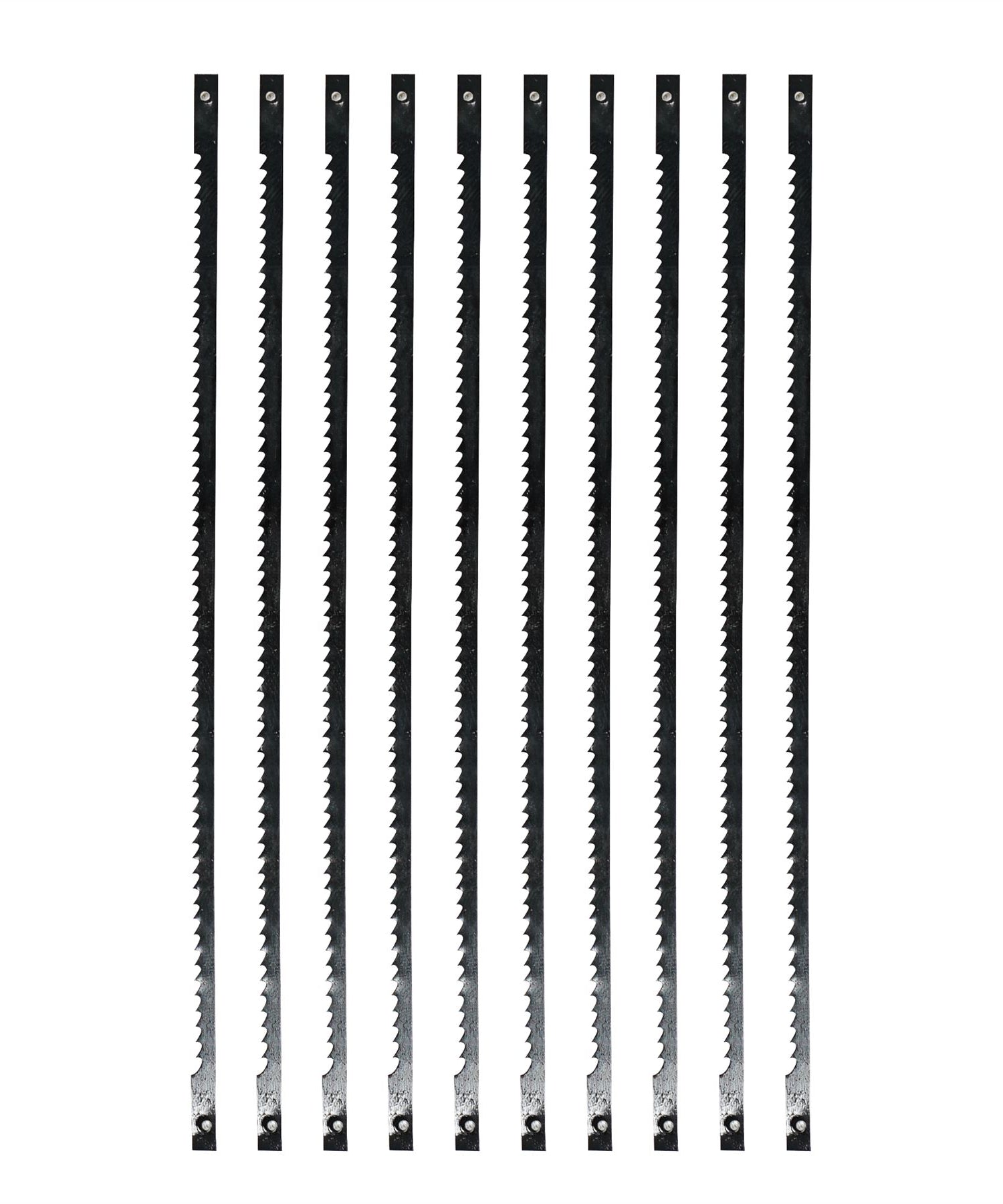 (Pack of 10) Scroll Saw Cutting Blades 14 TPI 130mm Long Pin by Dapetz