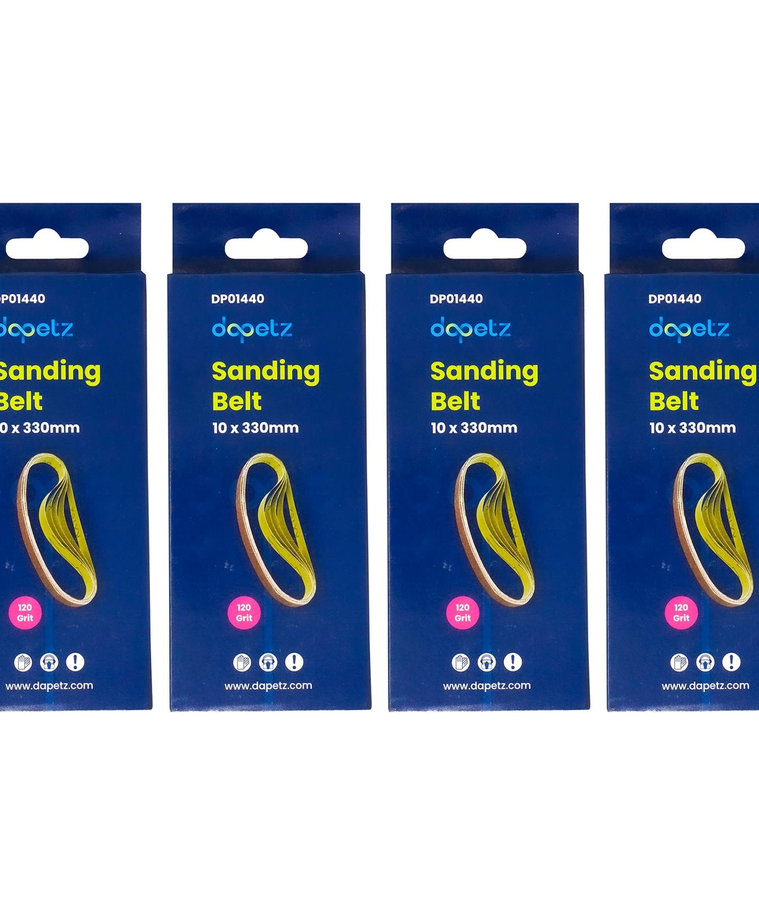 330mm x 10mm 120G Belt Power Finger File Sander Abrasive Sanding Belts 50pk