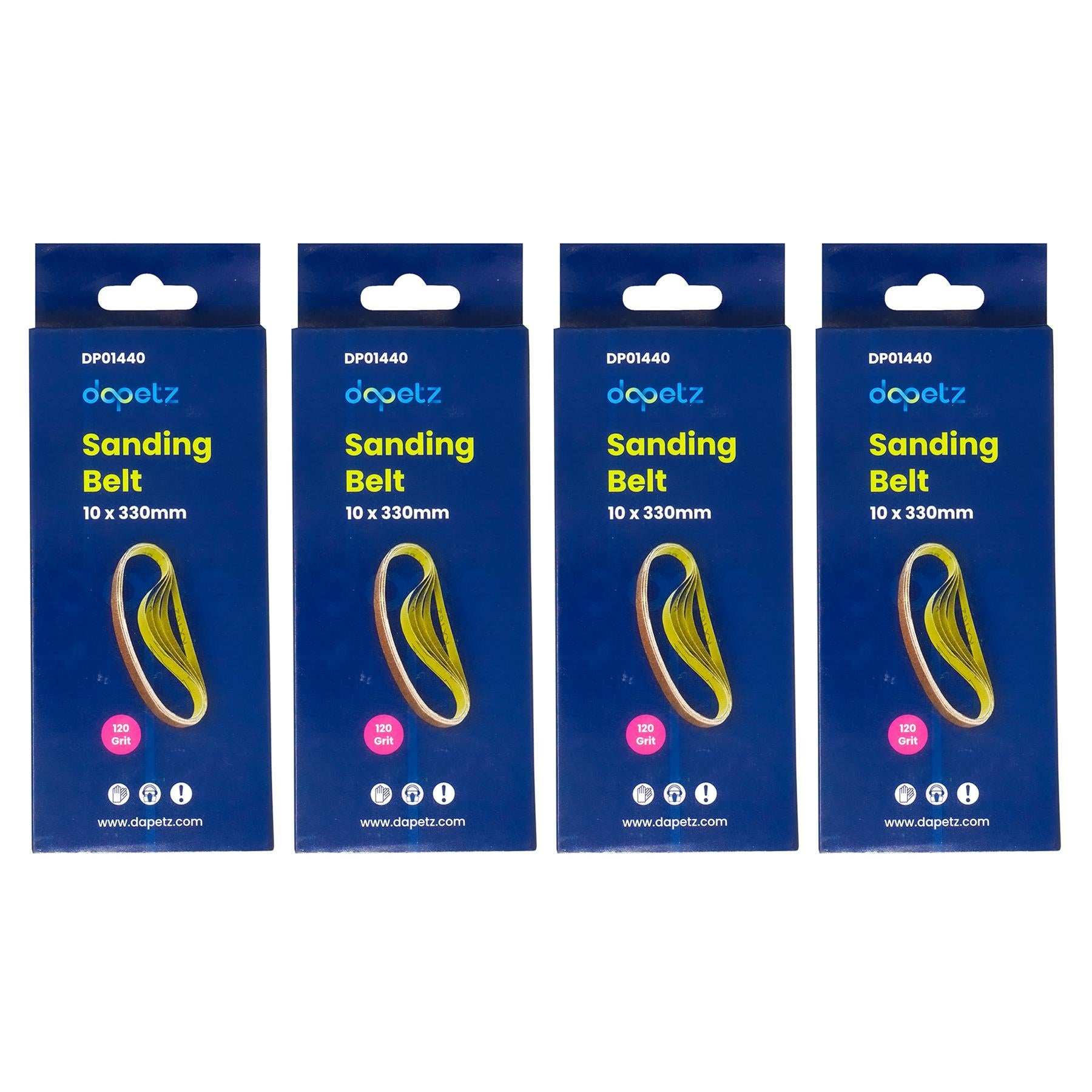 330mm x 10mm 120G Belt Power Finger File Sander Abrasive Sanding Belts 50pk