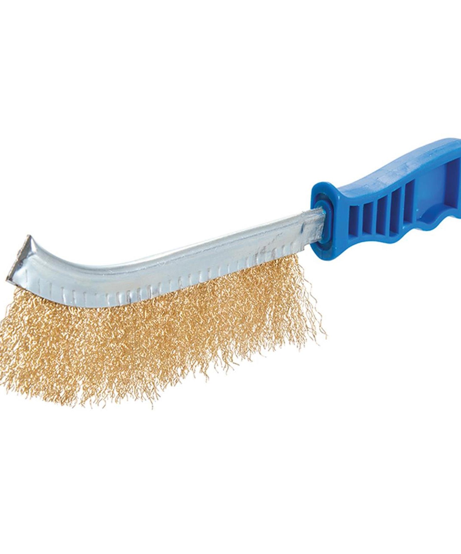 Brass Coated Hand Wire Brush With Plastic Handle . Heavy Duty DIY Tool Paint Rust Remover 35mm by Daptez