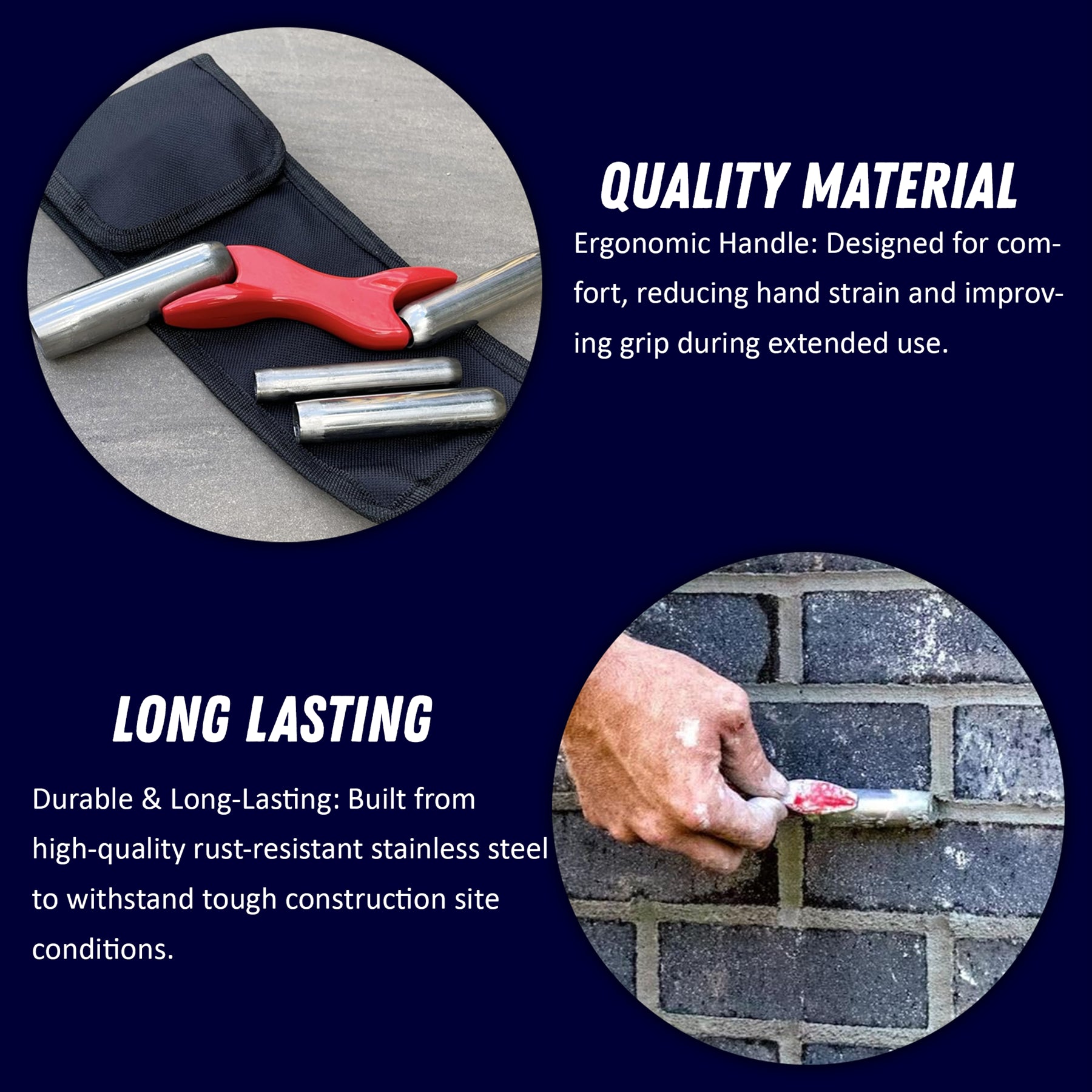 4 Brick Jointer 1/2" 5/8" 3/4" 7/8" Size Interchnageable Builder Layer New UK by Dapetz