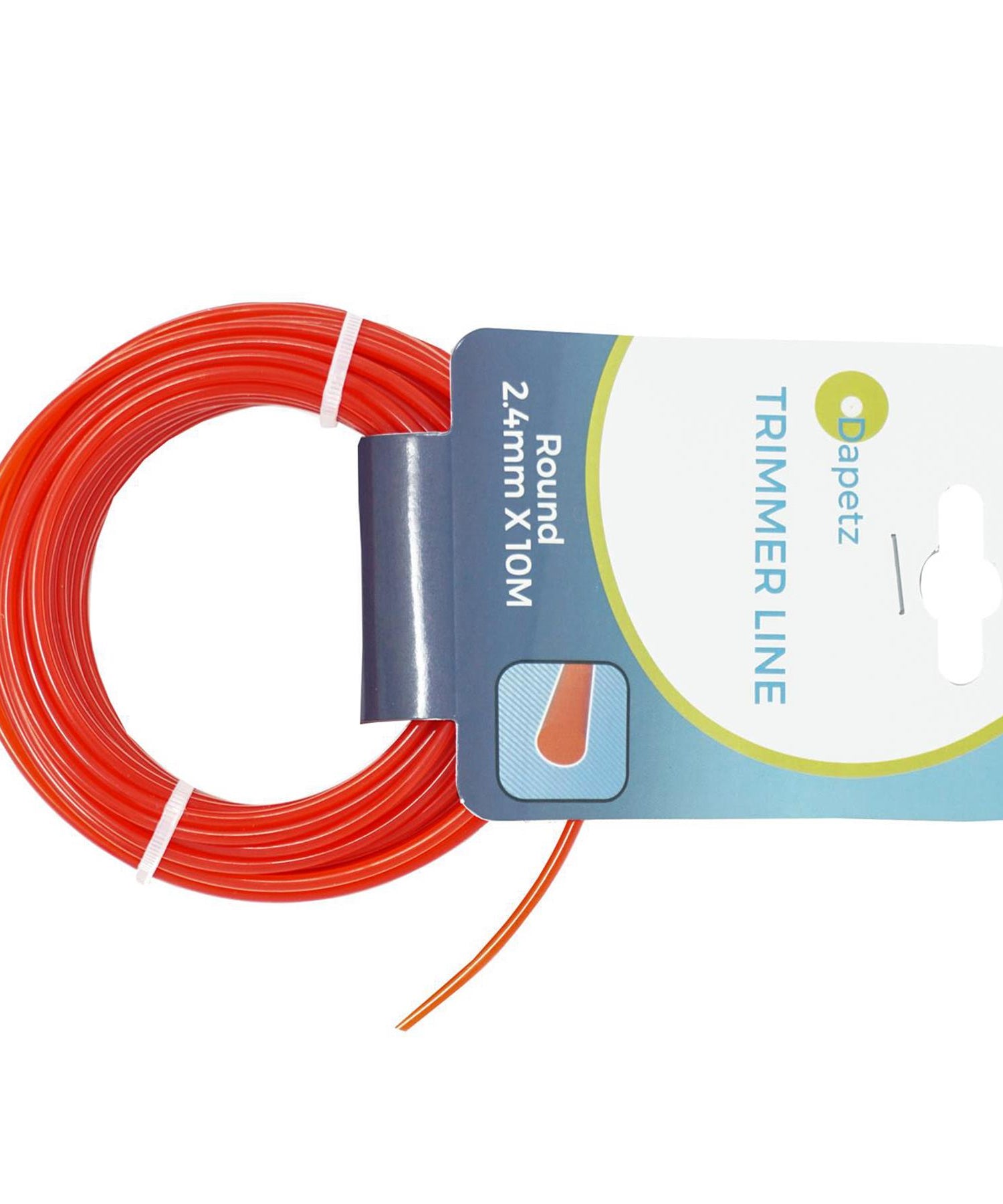 Round Strimmer Cord Line Wire String Nylon Petrol Trimmer 10m x 2.4mm by Dapetz