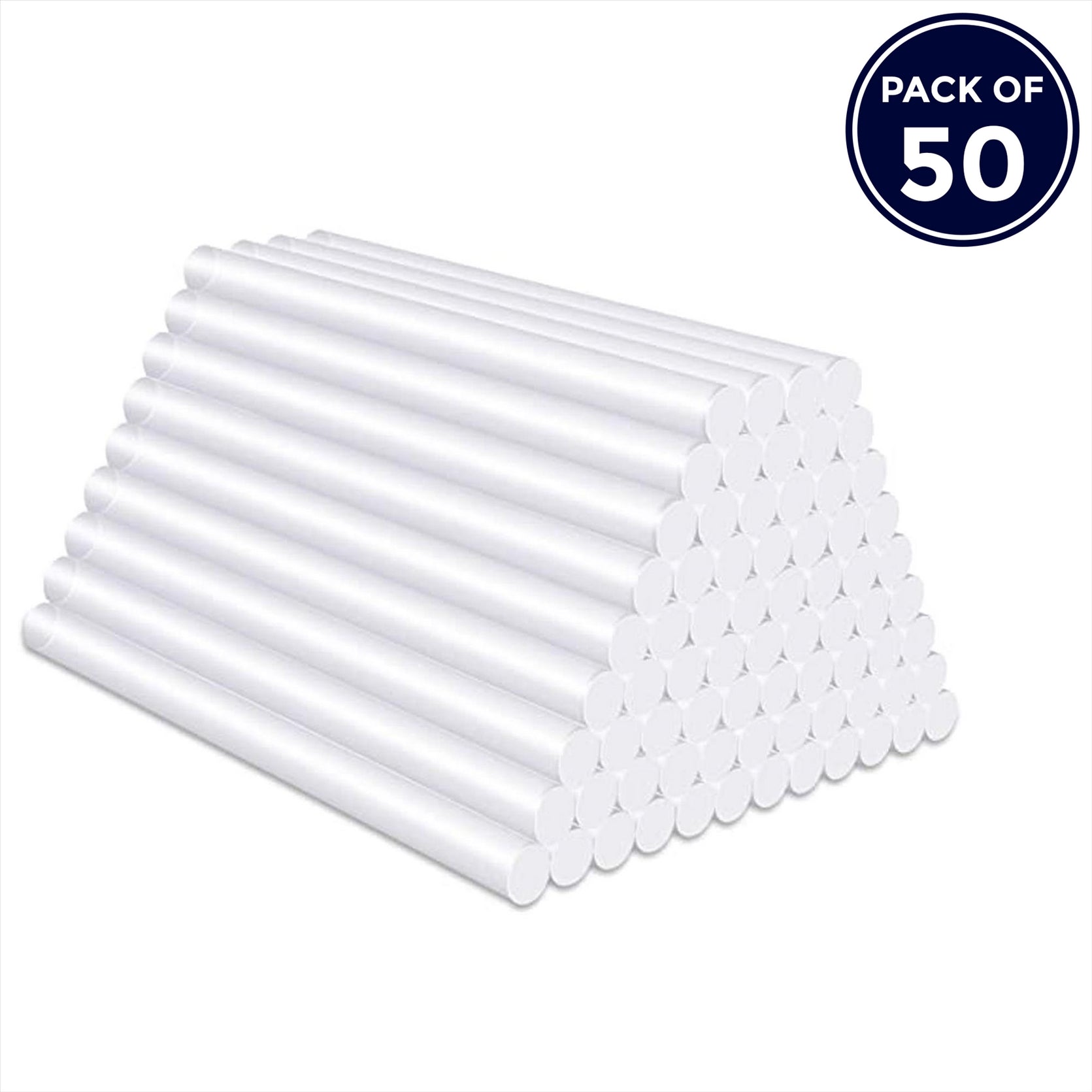 Hot Melt Glue Gun Sticks 7mm x 200mm – Clear Adhesive for Mini Craft Glue Guns (50pcs) By Dapetz