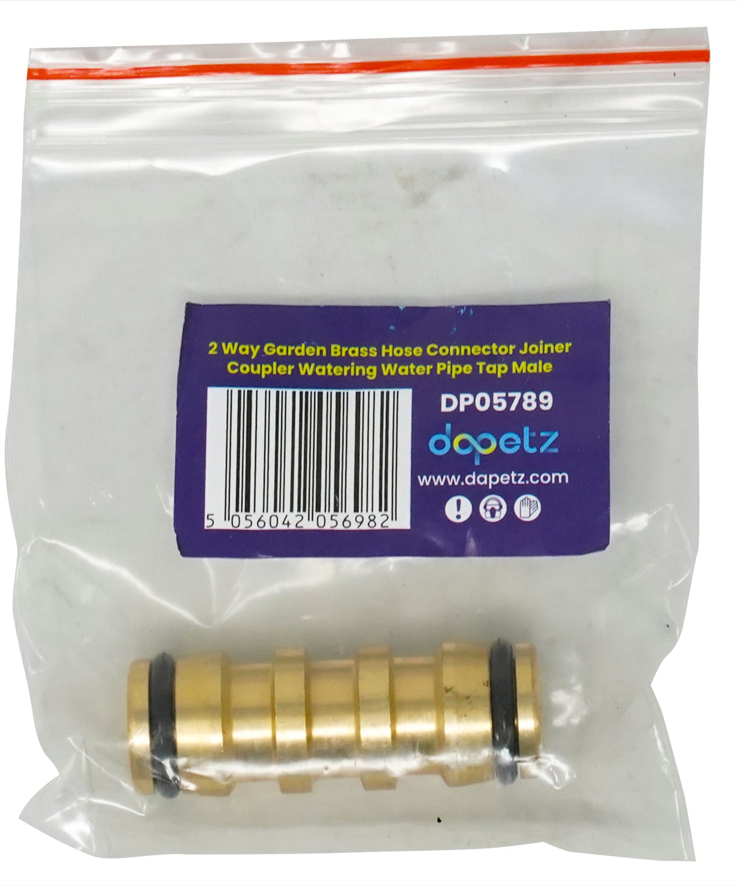 Quick Connect Garden Hose Fitting Solid 1/2" Brass Double Male to Male Connector by Dapetz