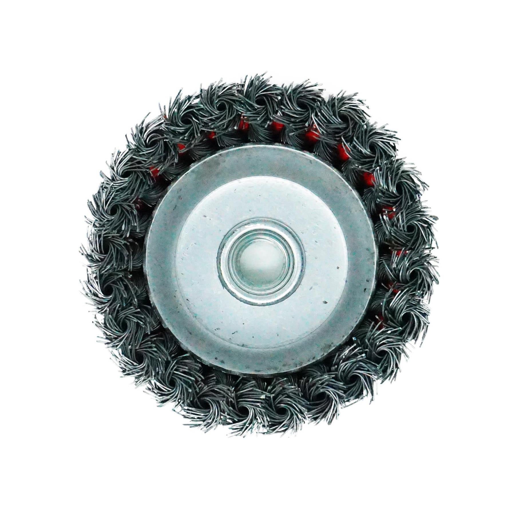 Twist Knot Wire Wheel Cup Brush 4" M14 for 4 1/2" 100mm Angle Grinder