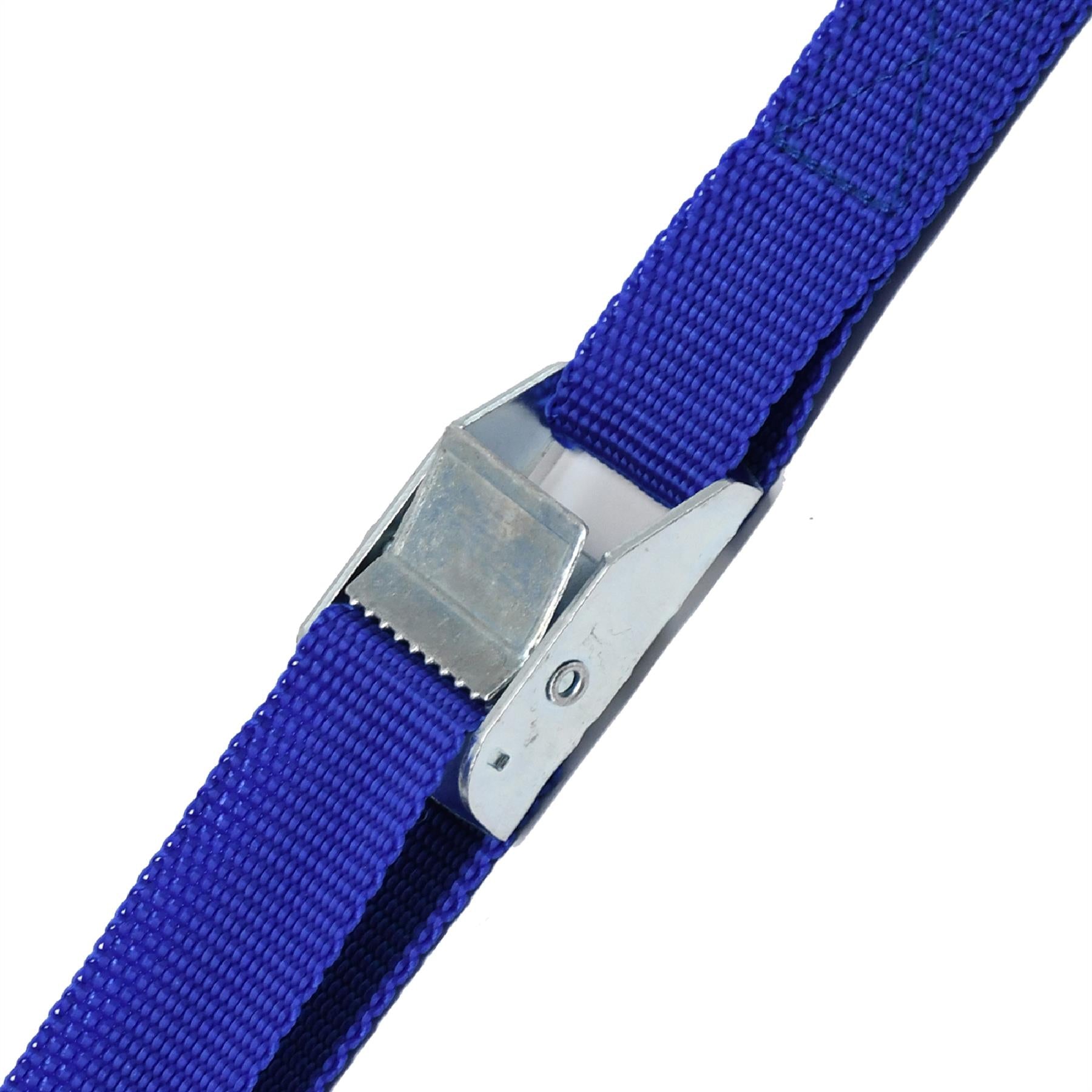 SET OF 2 LASHING STRAPS CARGO LUGGAGE TIE DOWN CAM BUCKLE ROOF RACK 2.5M X 25MM