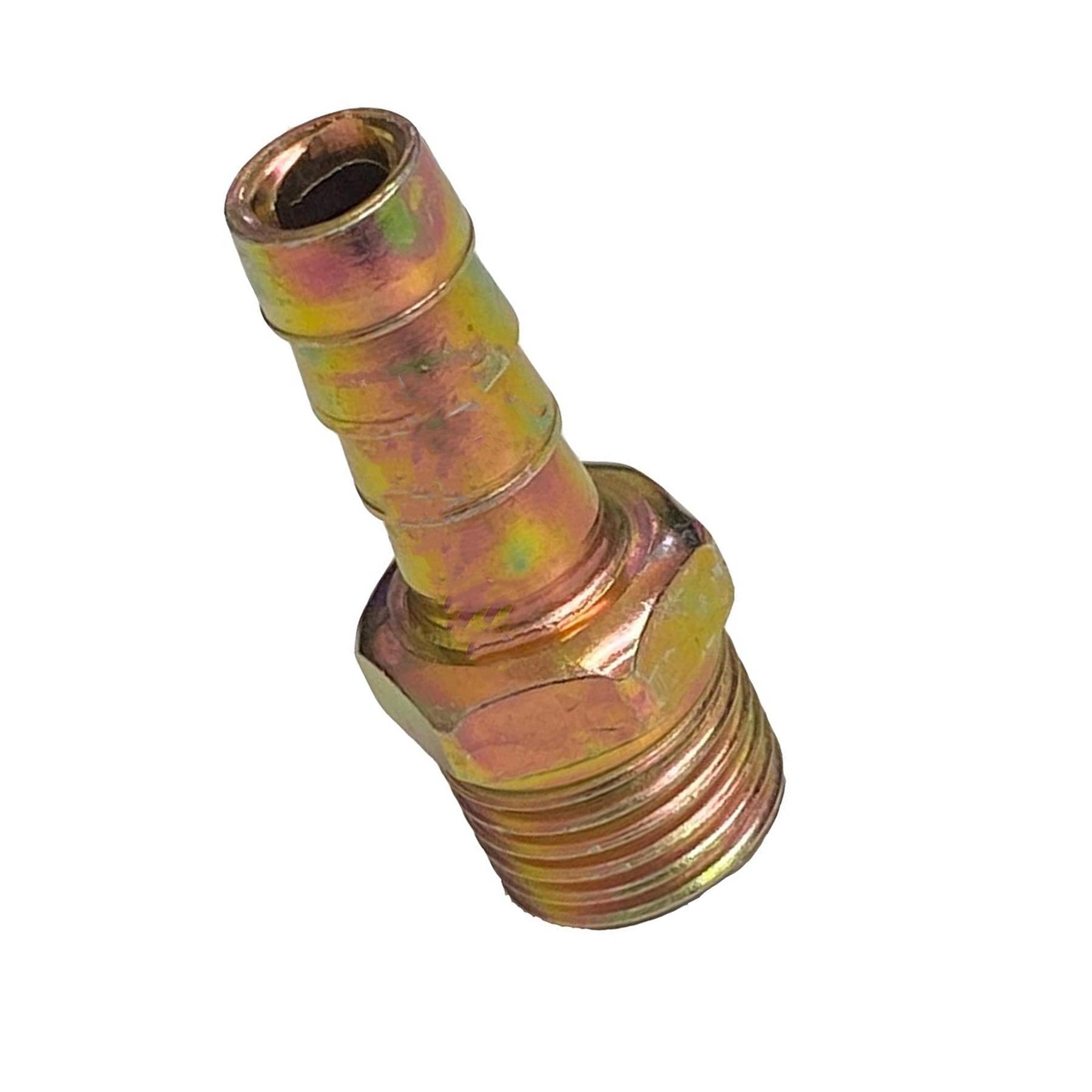Brass 1/4" BSP to 8mm Male Barb Hose Tail Fitting Fuel Air Gas Water Hose Oil