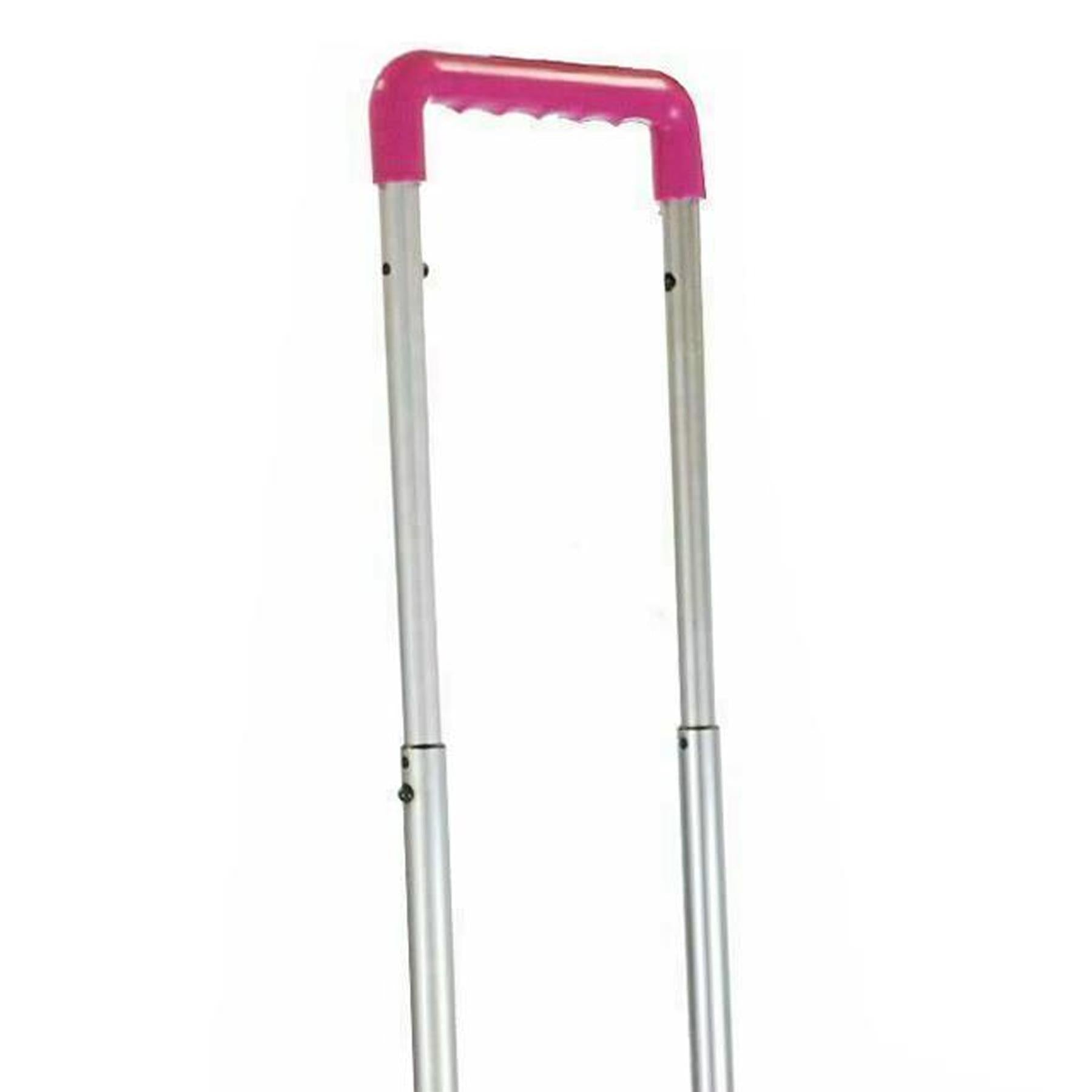 Dapetz Folding Shopping Trolley Foldable Cart Boot Fold Up Storage Box Crate 25kg Load Capacity - Pink