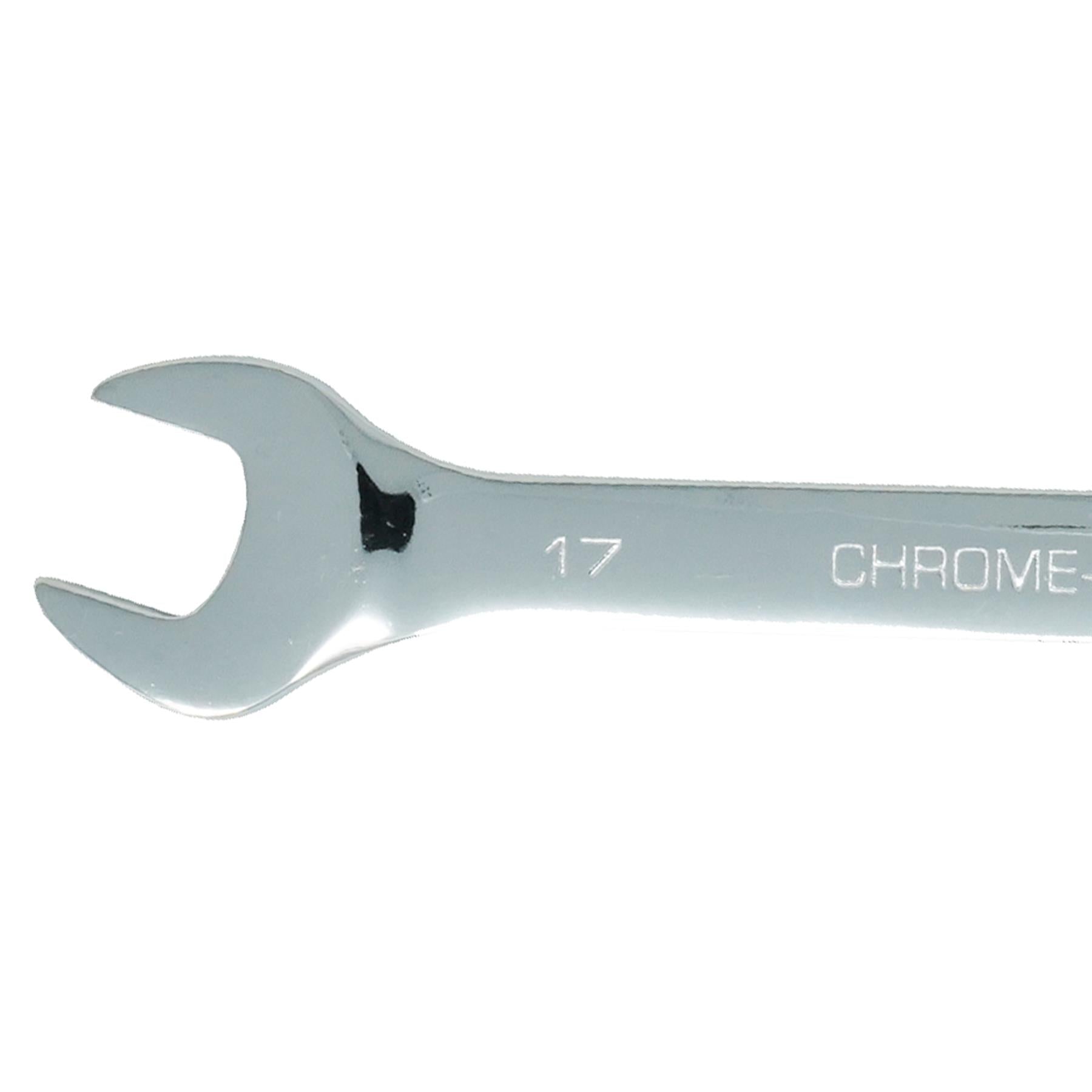 Combination Open Ring Spanner Chrome Mechanics Garage Tools 17mm by Daptez