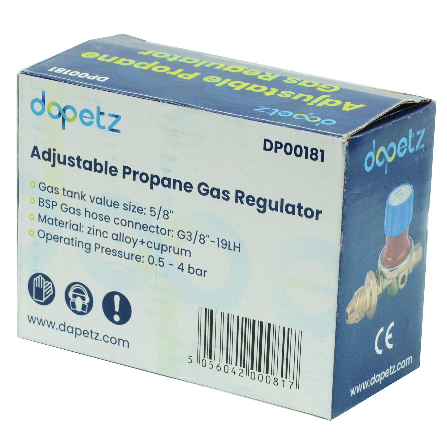 Adjustable Propane Gas Regulator 500 - 4000 mbar Variable Gas Flow BBQ Heater