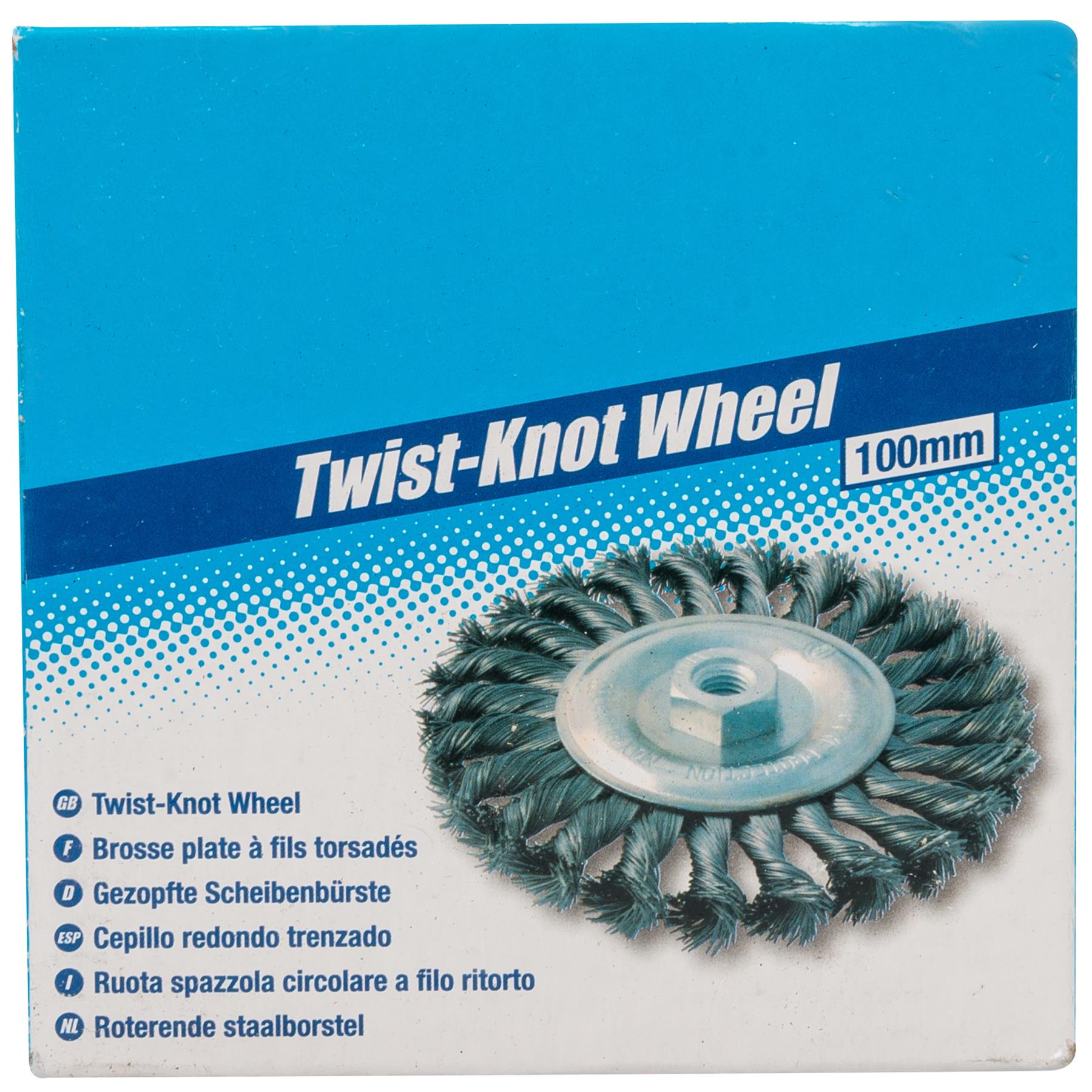 Twist Knot Wire Wheel Brush 115mm 125mm Steel Rust Scale Removal Slag by Dapetz
