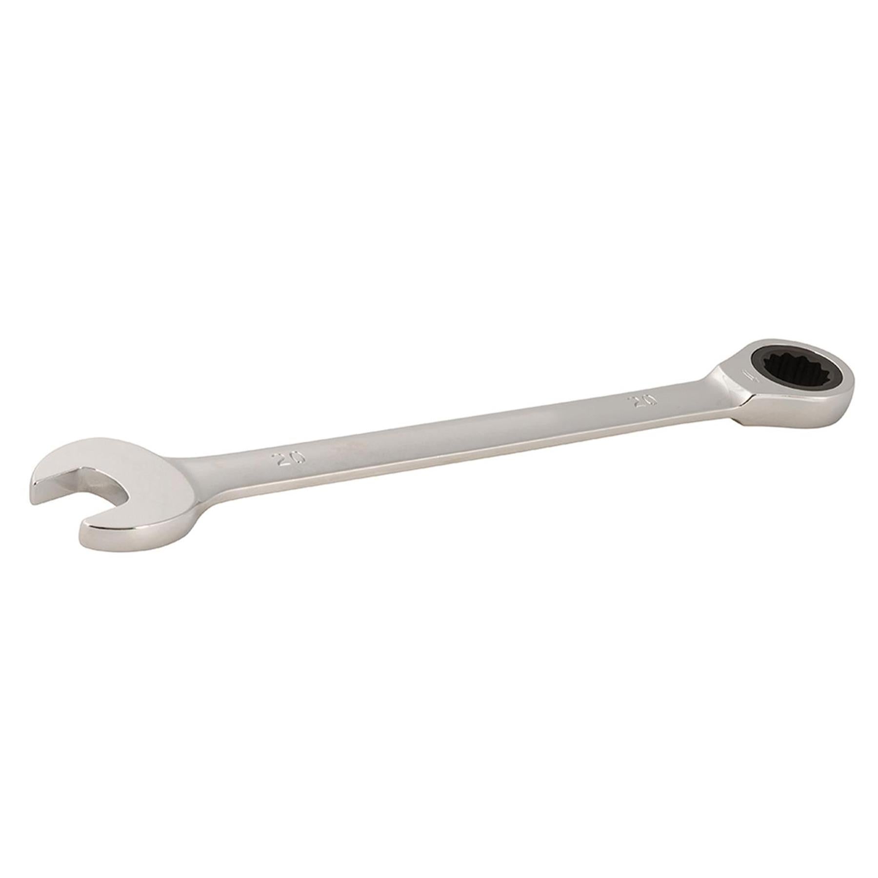 Fixed Head Ratchet Metric Spanner Open End Ring Combination 20mm