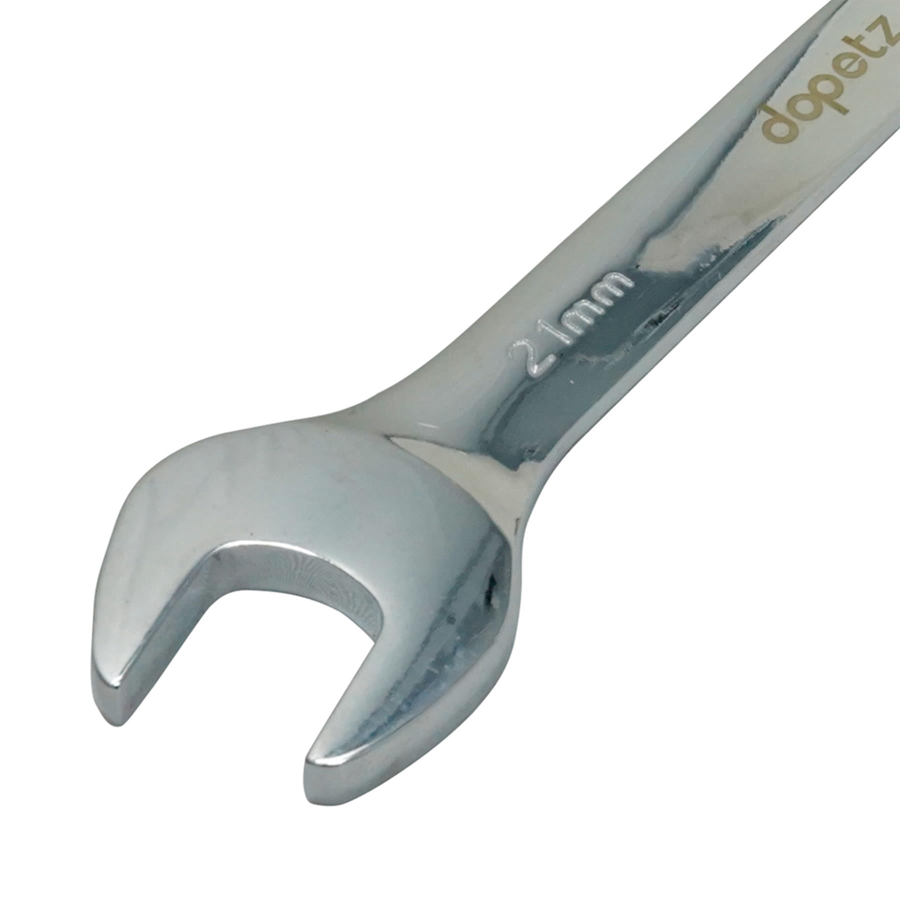 Flexible Head Ratchet Metric Spanner Open End & Ring Guaranteed 21mm By Dapetz - Dapetz