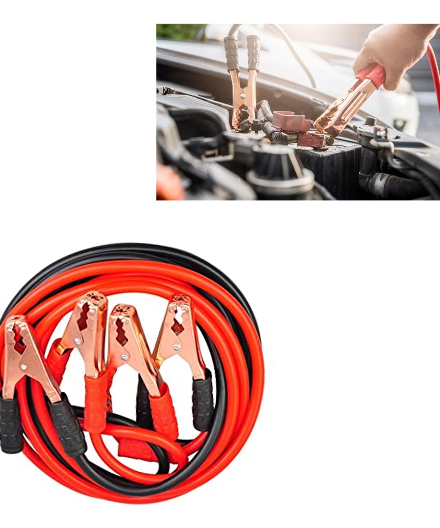 3 Meter 1200Amp Jump Leads | Heavy Duty Booster Cables for Car, Van, Truck by Dapetz